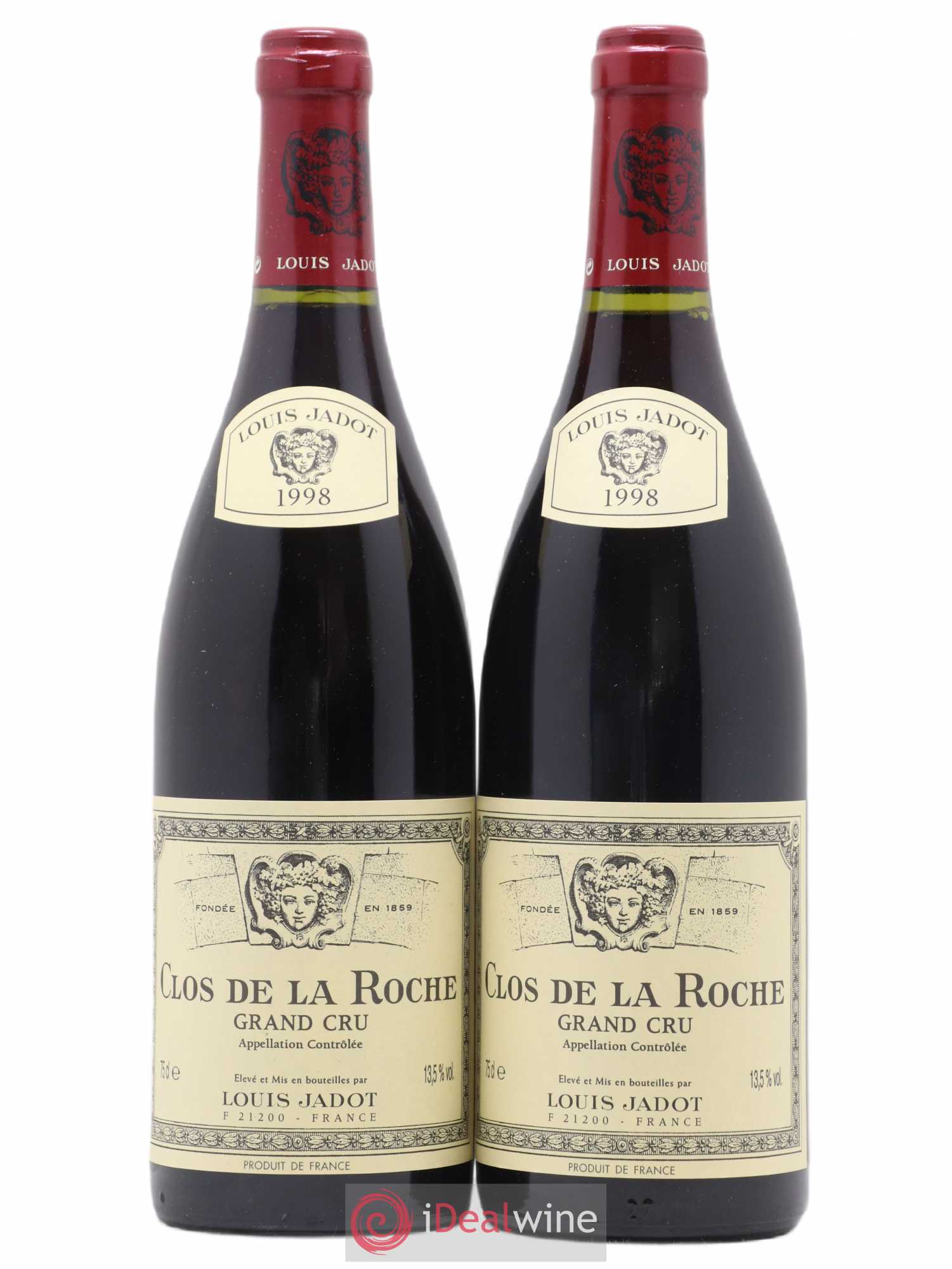 Clos de la Roche Grand Cru Maison Louis Jadot 1998 - Lot de 2 bouteilles - 0