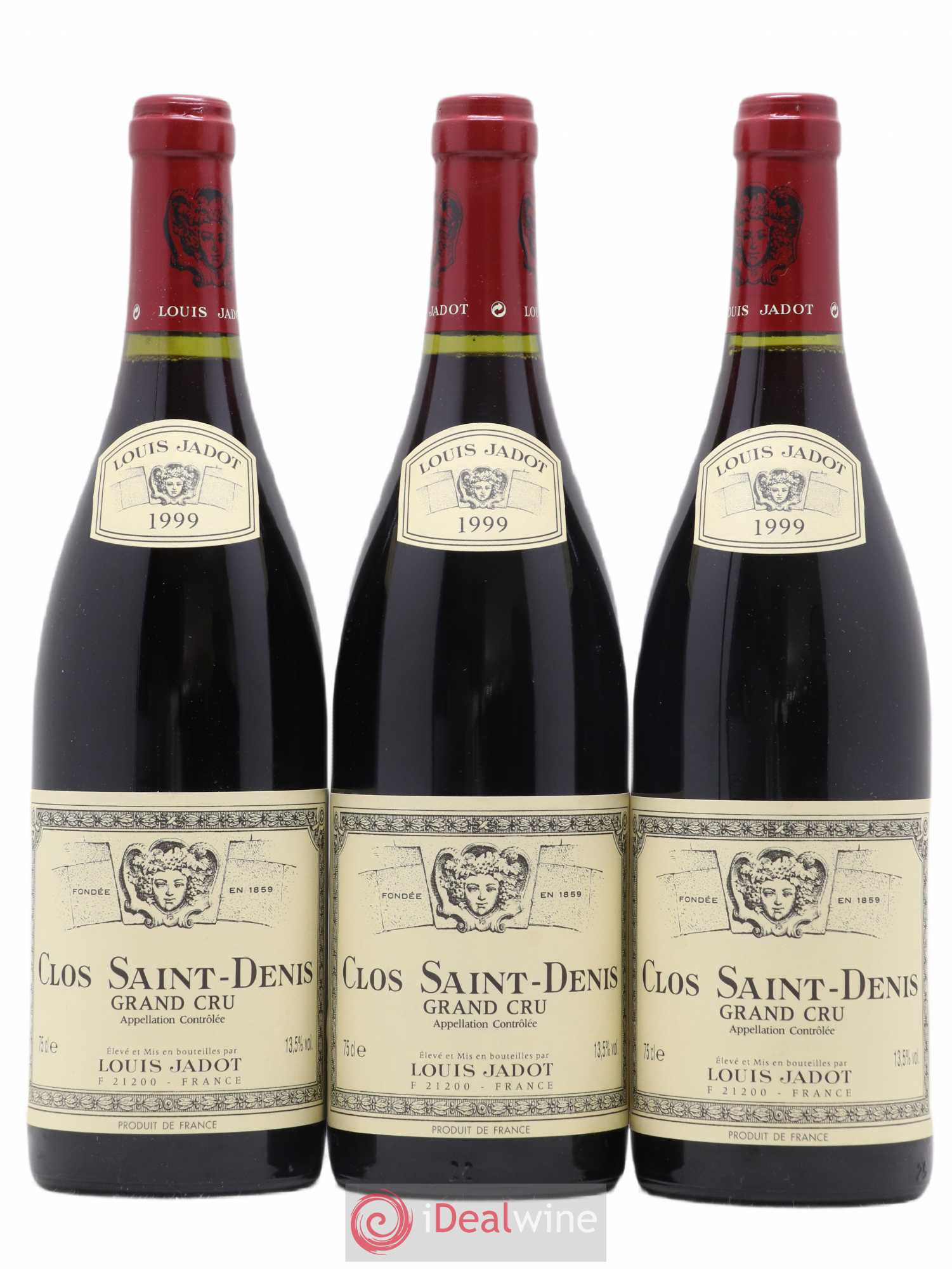 Clos Saint-Denis Grand Cru Louis Jadot 1999 - Lot de 3 bouteilles - 0
