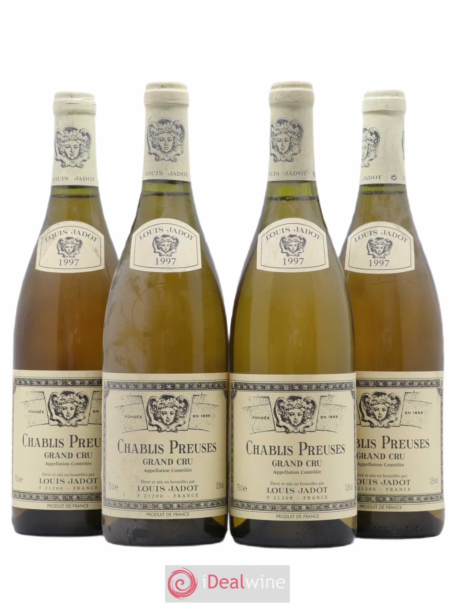 Chablis Grand Cru Jadot 1997 - Lot de 4 bouteilles - 0