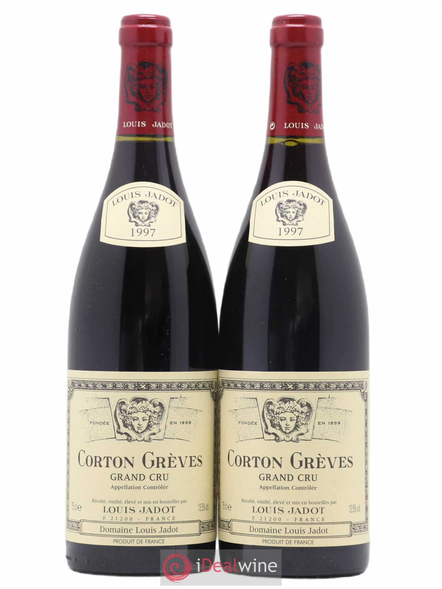 Corton Grand Cru Grèves Louis Jadot (Domaine) 1997 - Lot de 2 bouteilles - 0