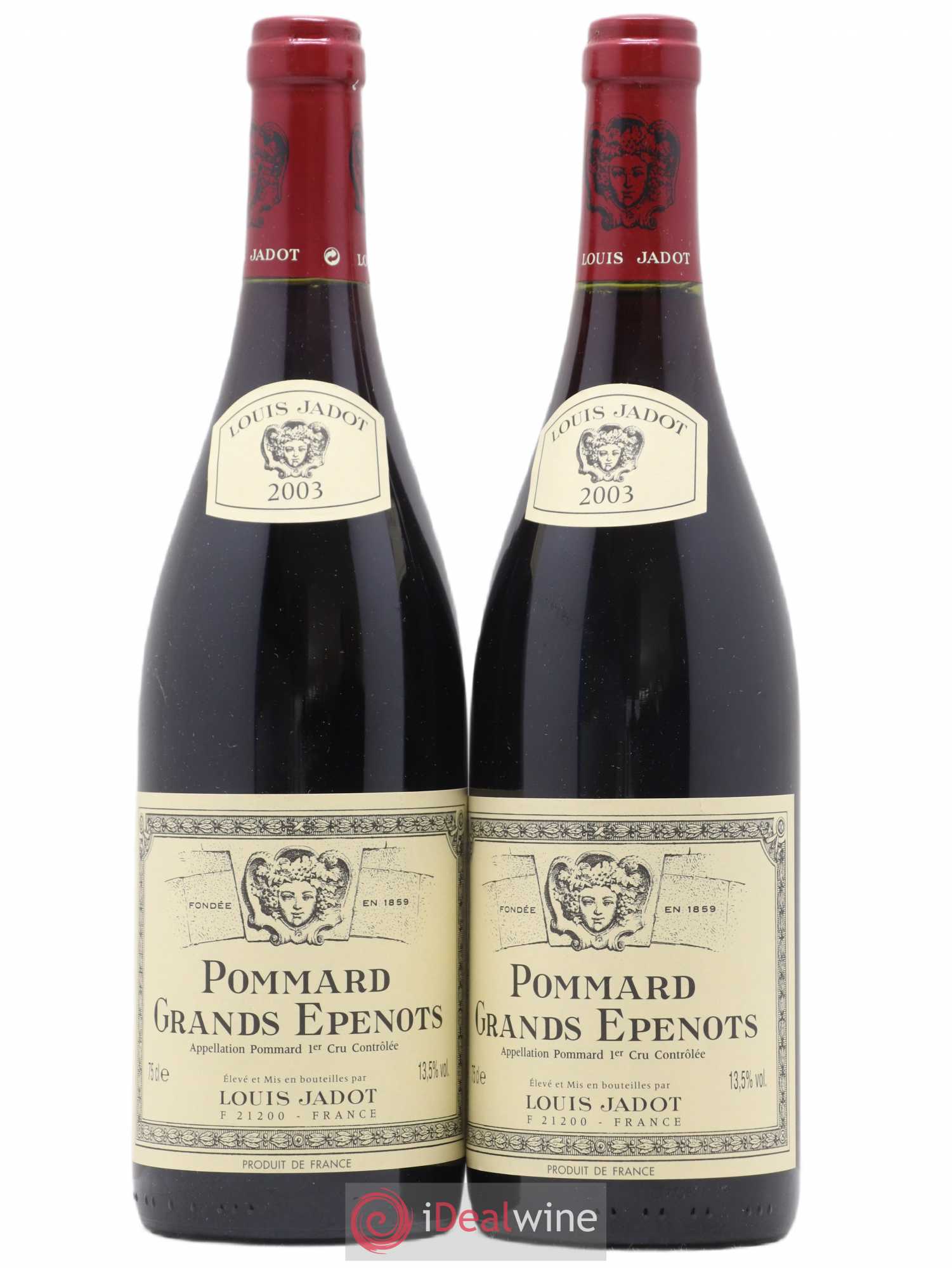 Pommard 1er Cru Les Grands Epenots Maison Louis Jadot 2003 - Lot de 2 bouteilles - 0