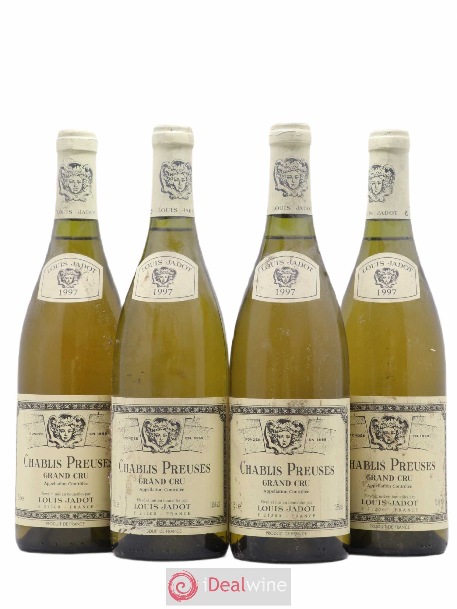 Chablis Grand Cru Jadot 1997 - Lot de 4 bouteilles - 0