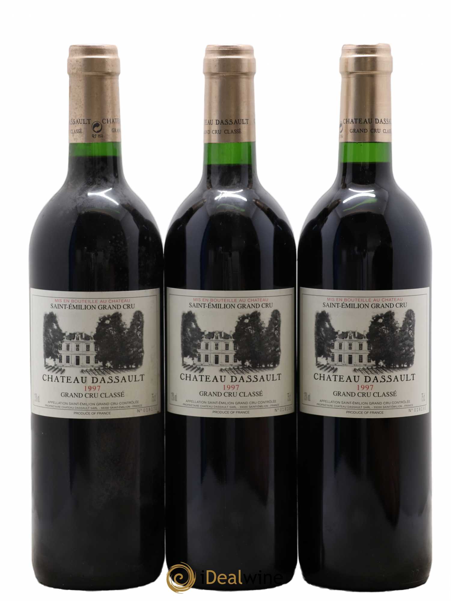 Château Dassault Grand Cru Classé 1997 - Lot de 3 bouteilles - 0