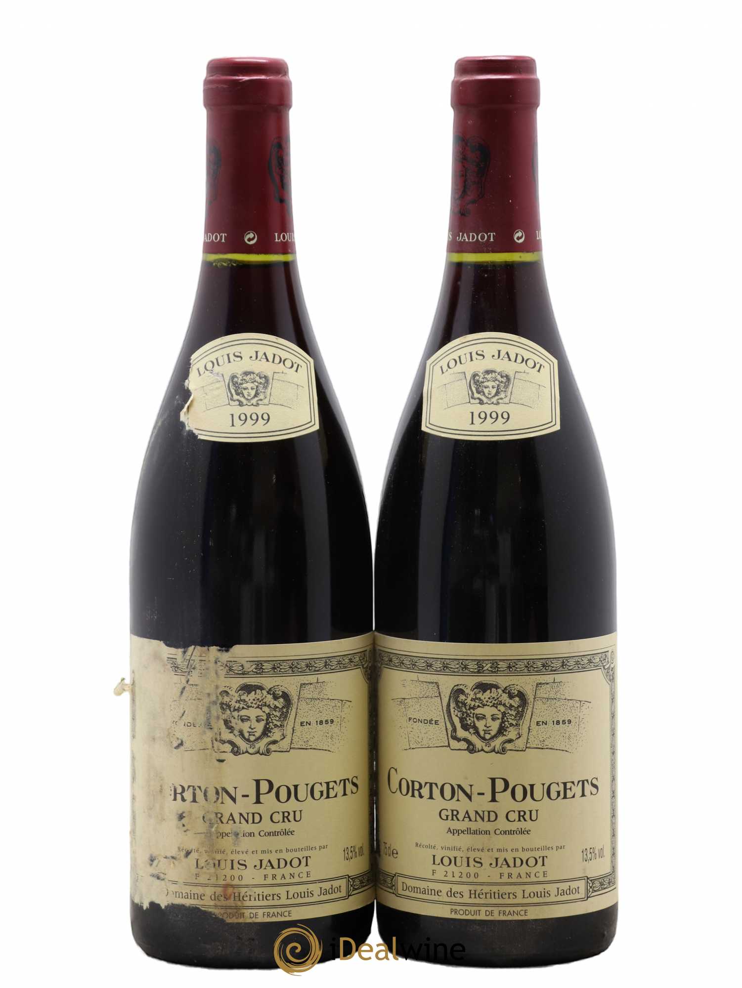 Corton Grand Cru Pougets Maison Louis Jadot 1999 - Lot de 2 bouteilles - 0
