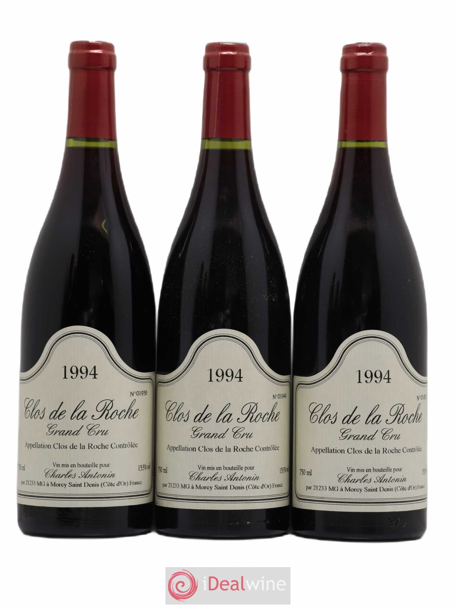 Clos de la Roche Grand Cru Charles Antonin 1994 - Lot de 6 bouteilles - 2