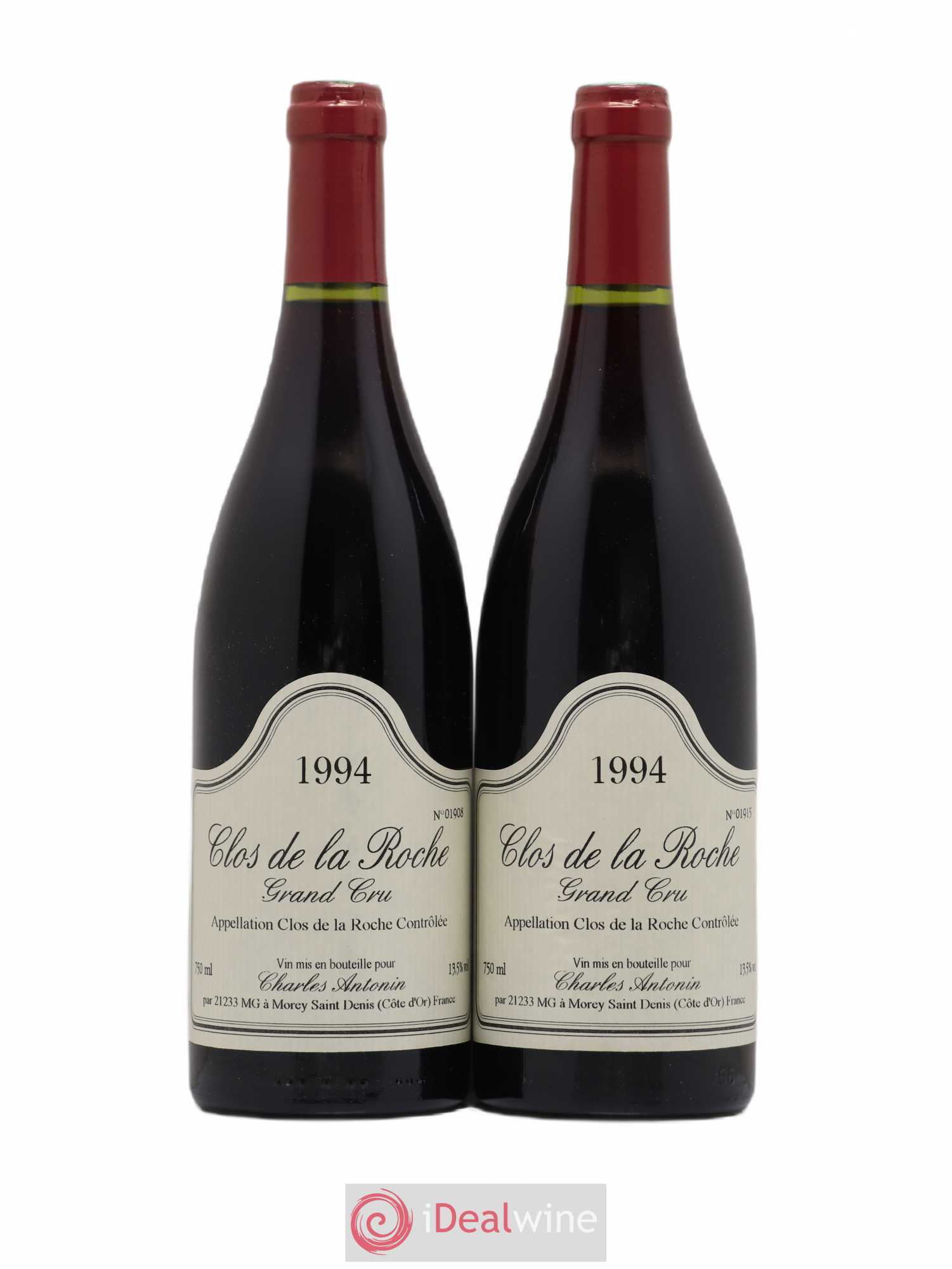 Clos de la Roche Grand Cru Charles Antonin 1994 - Lot de 2 bouteilles - 0