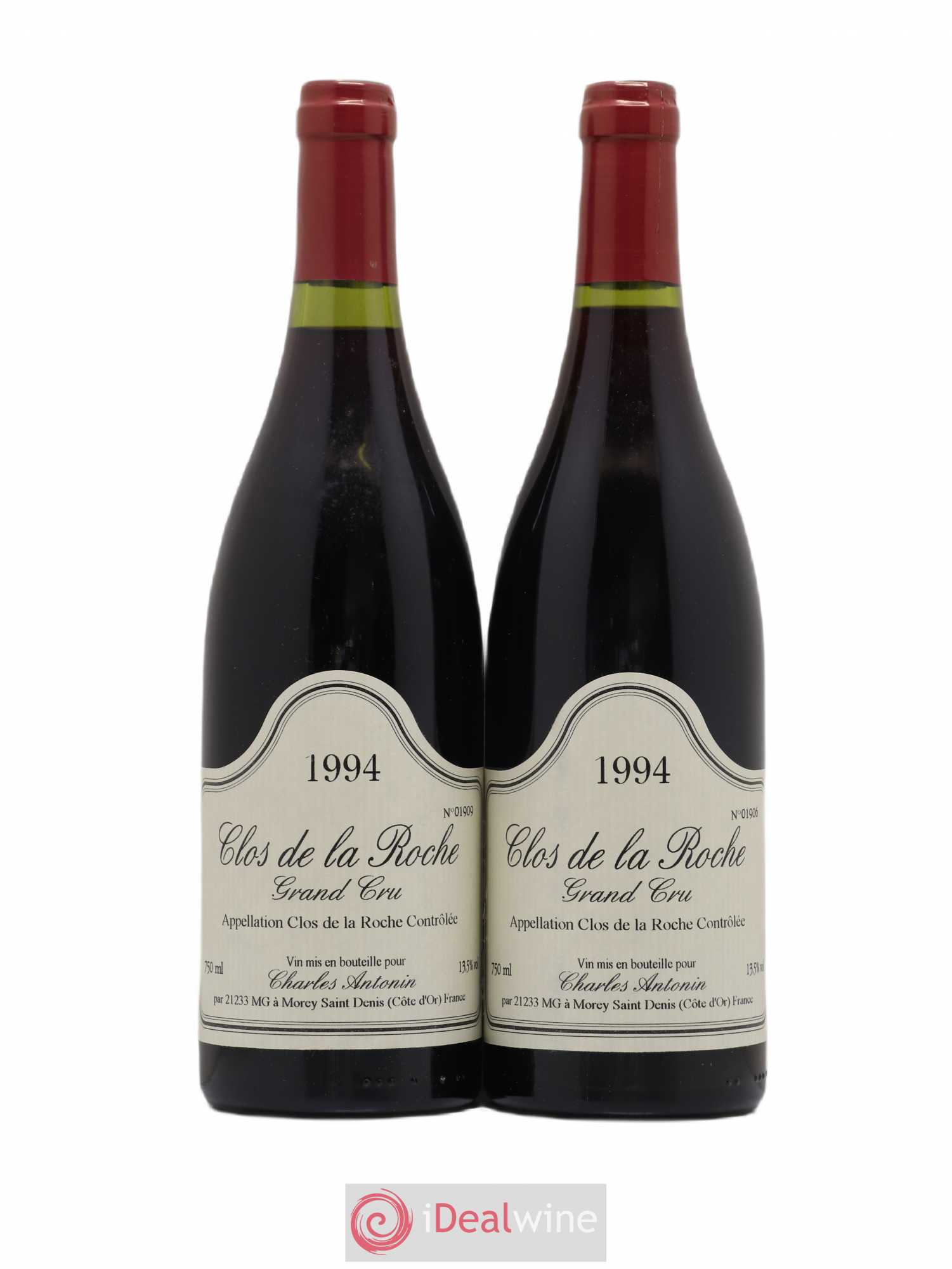 Clos de la Roche Grand Cru Charles Antonin 1994 - Lot de 2 bouteilles - 0