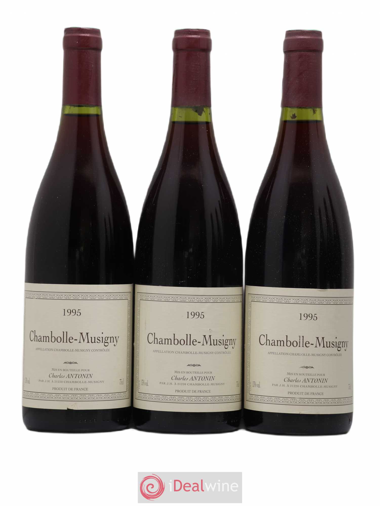 Chambolle-Musigny Charles Antonin 1995 - Lot de 6 bouteilles - 1