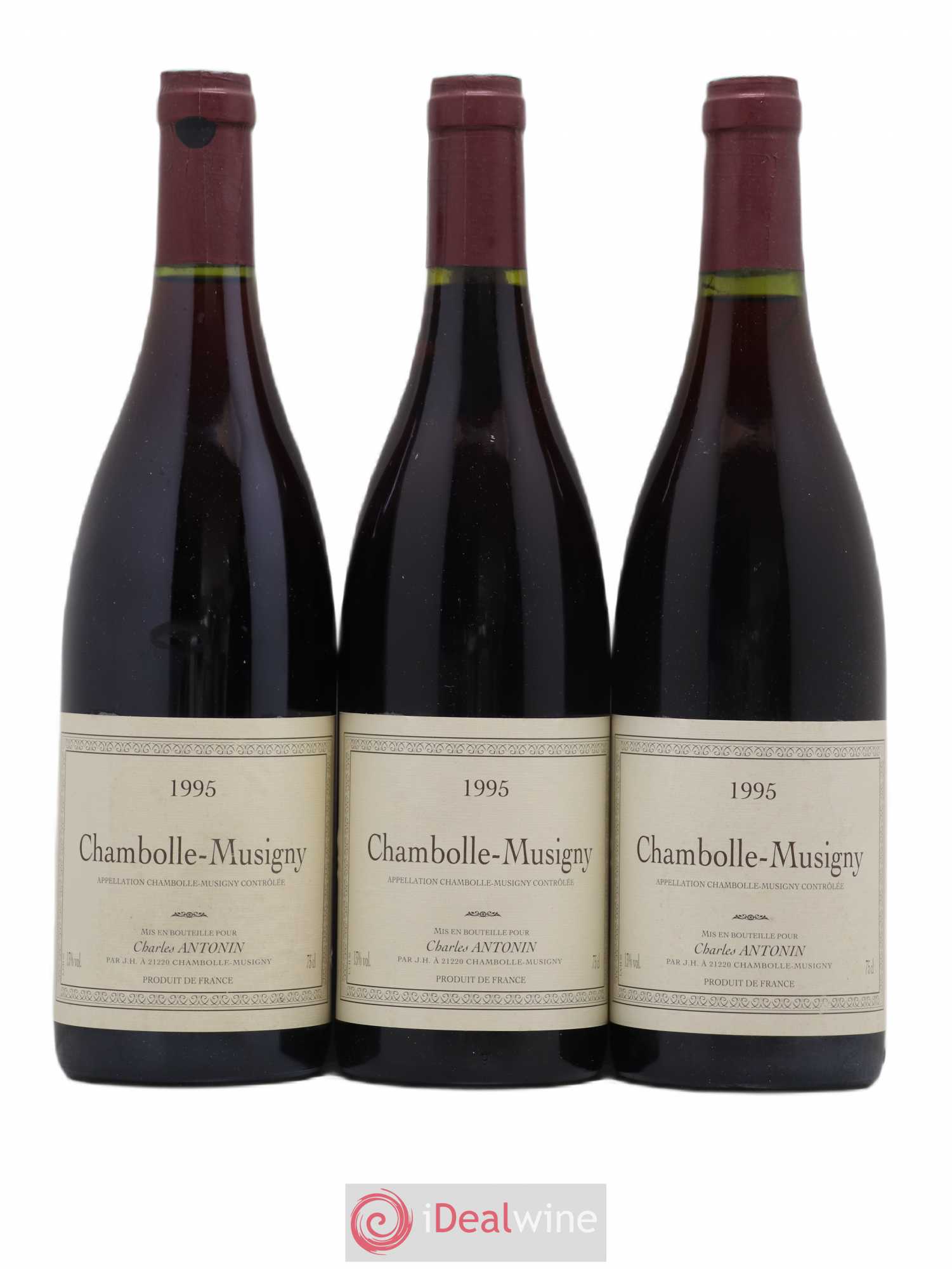 Chambolle-Musigny Charles Antonin 1995 - Lot de 3 bouteilles - 0