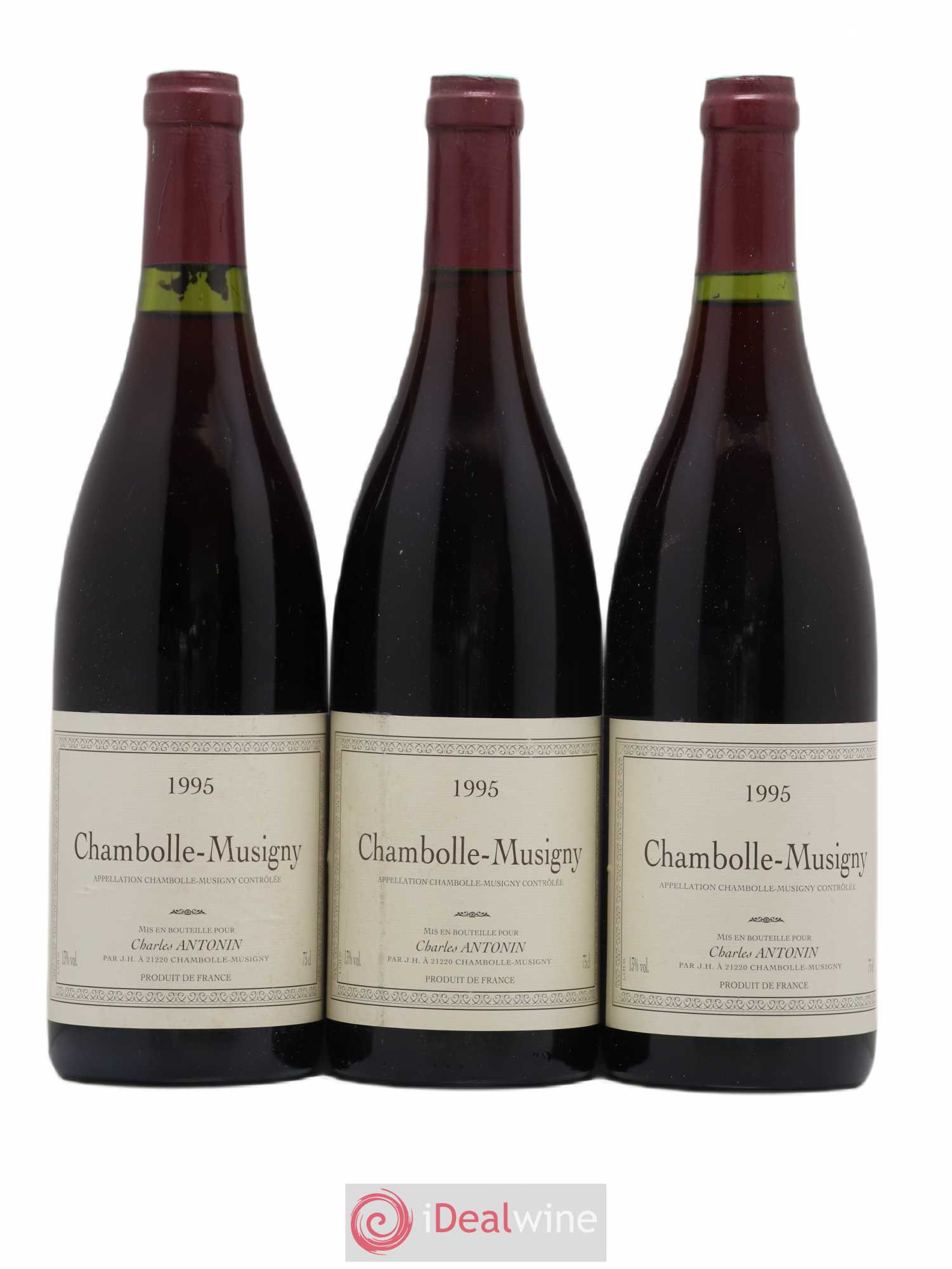 Chambolle-Musigny Charles Antonin 1995 - Lot de 3 bouteilles - 0