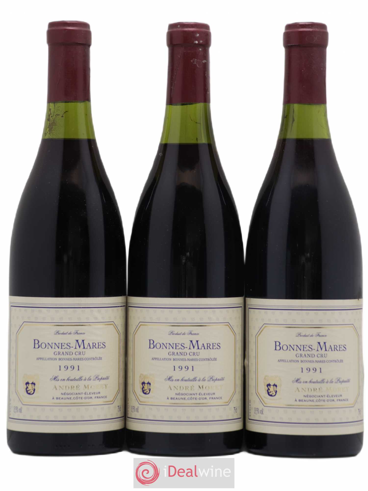 Bonnes-Mares Grand Cru Andres Morey 1991 - Lot de 3 bouteilles - 0