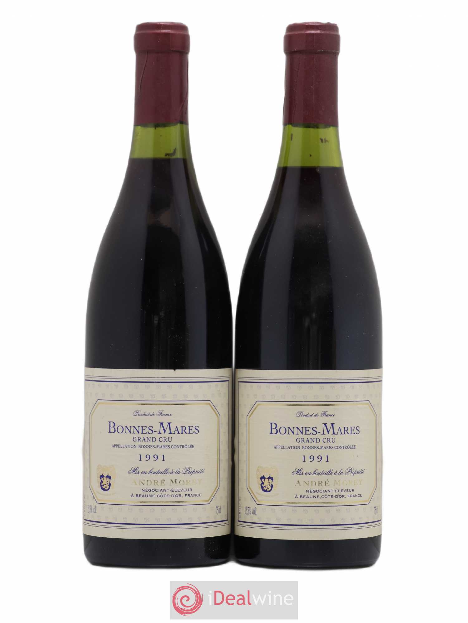 Bonnes-Mares Grand Cru Andres Morey 1991 - Lot de 2 bouteilles - 0