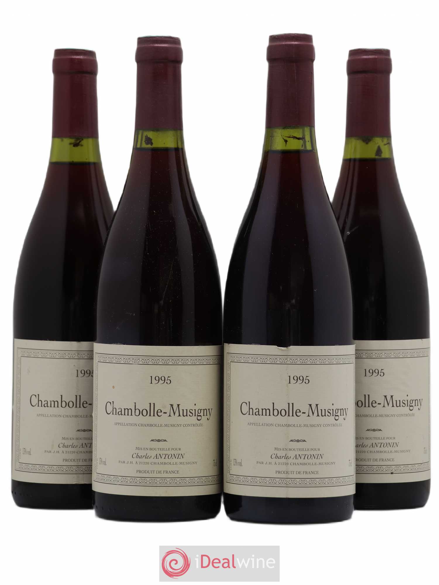 Chambolle-Musigny Charles Antonin 1995 - Lot de 4 bouteilles - 0