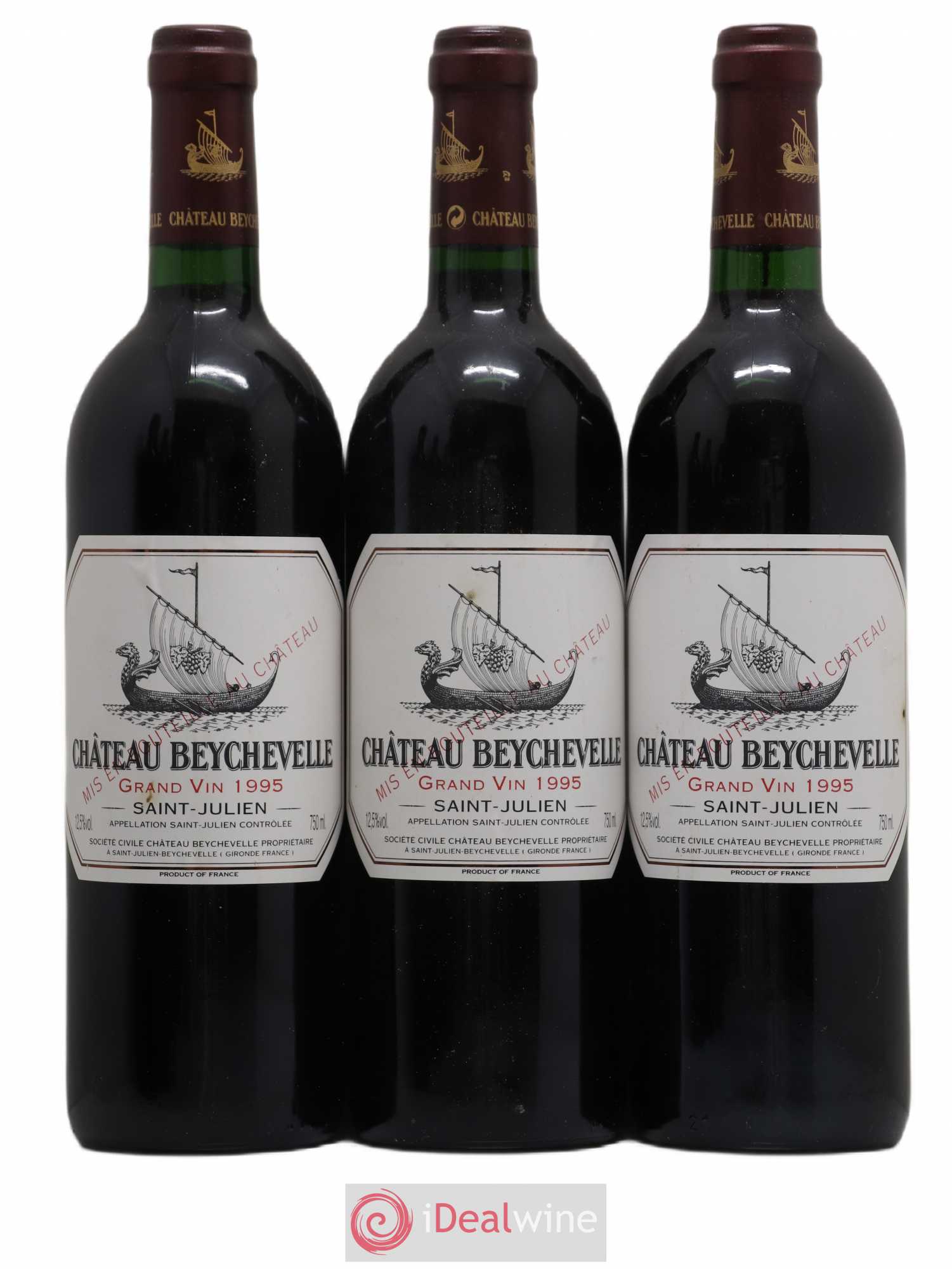 Château Beychevelle 4ème Grand Cru Classé 1995 - Lot de 6 bouteilles - 1