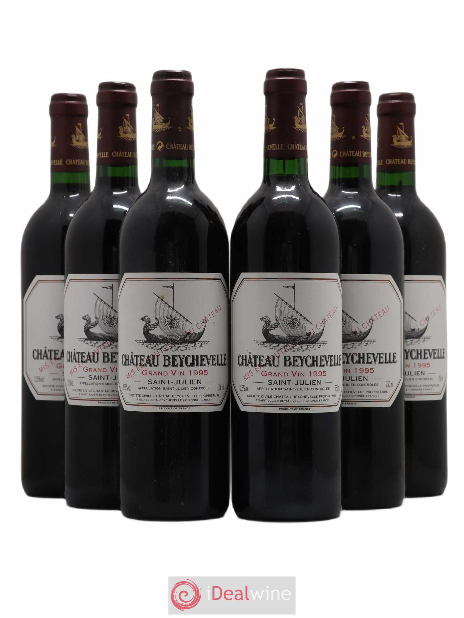 Château Beychevelle 4ème Grand Cru Classé 1995 - Lot de 6 bouteilles - 0