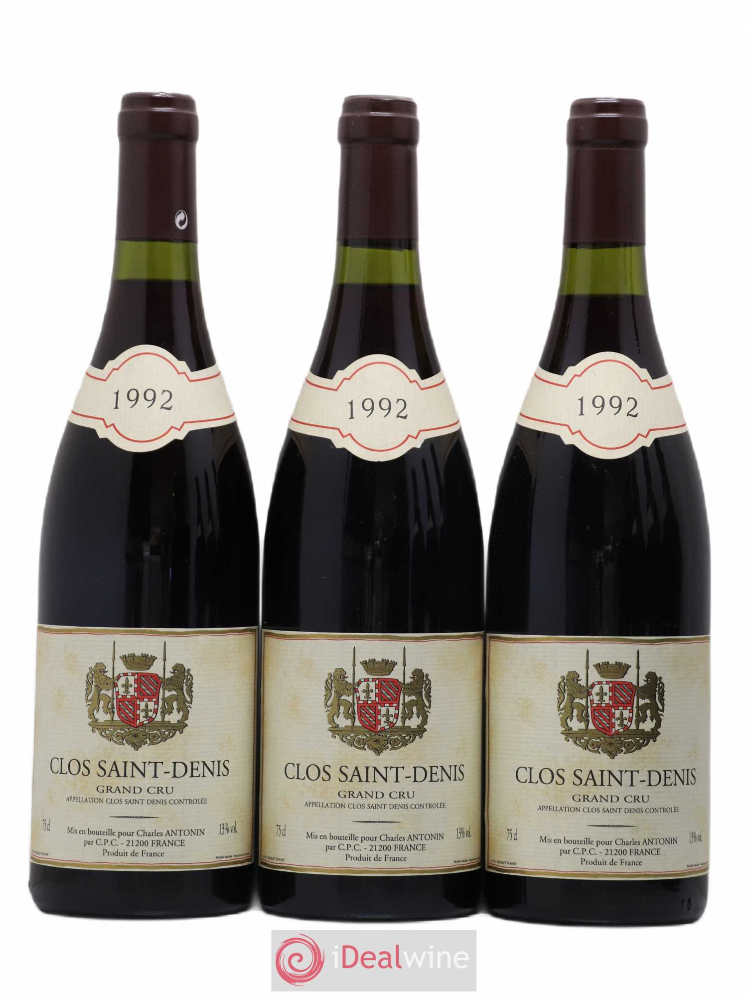 Clos Saint-Denis Grand Cru Charles Antonin 1992 - Lot de 6 bouteilles - 1