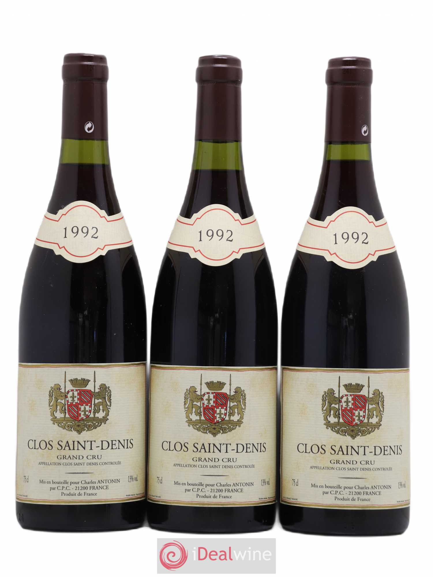 Clos Saint-Denis Grand Cru Charles Antonin 1992 - Lot de 6 bouteilles - 2
