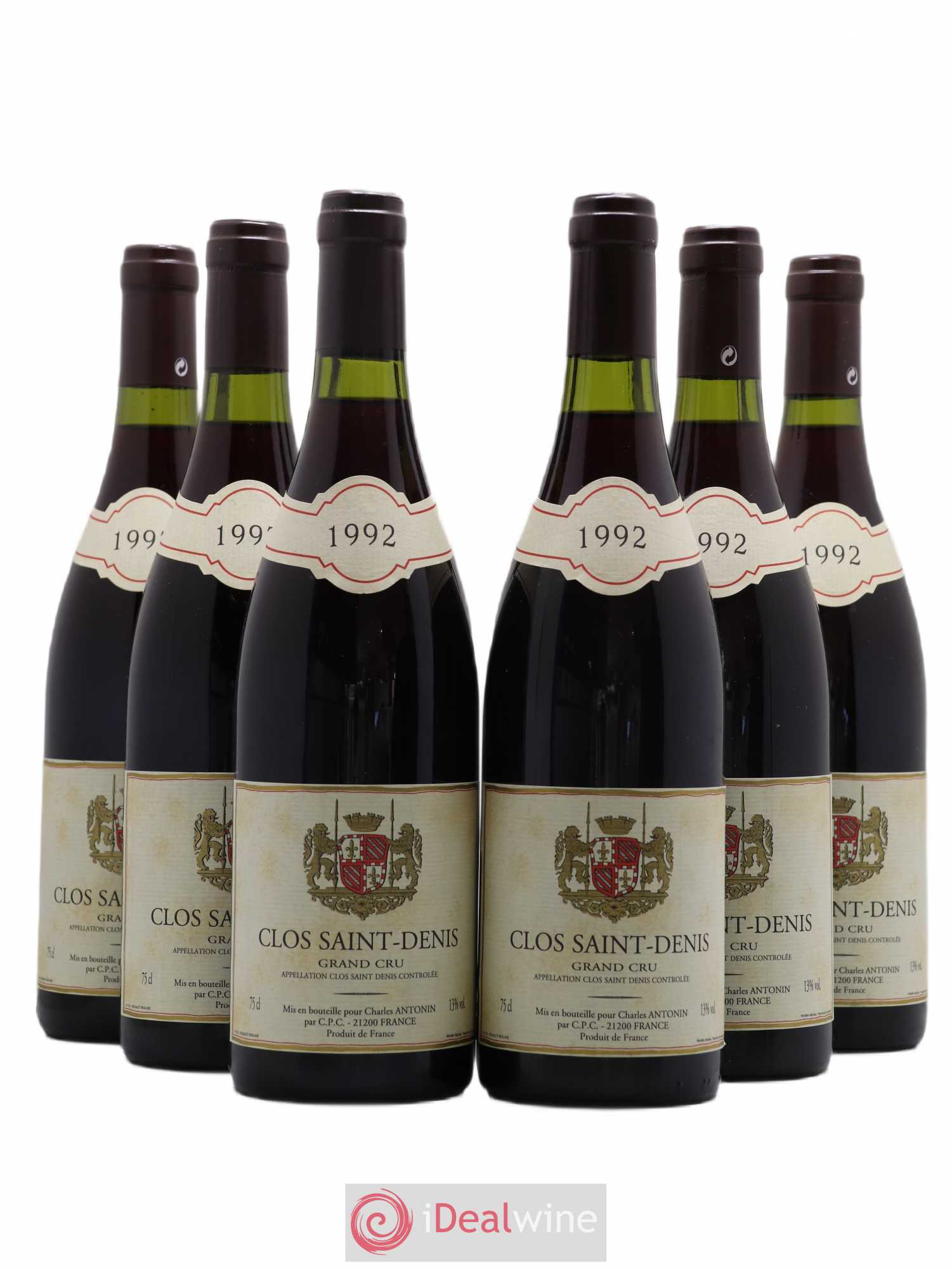 Clos Saint-Denis Grand Cru Charles Antonin 1992 - Lot de 6 bouteilles - 0