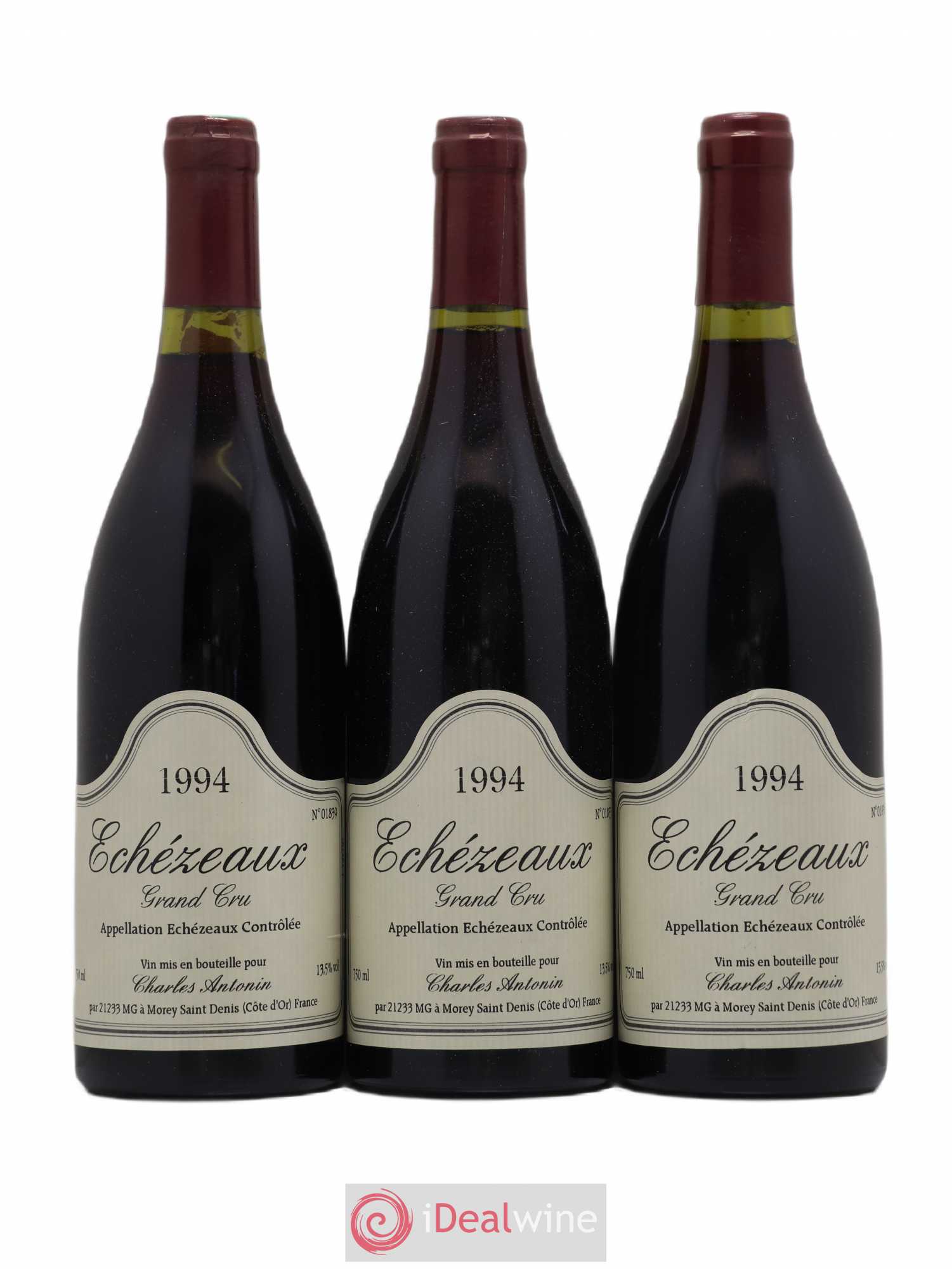 Echezeaux Grand Cru Charles Antonin 1994 - Lot de 3 bouteilles - 0