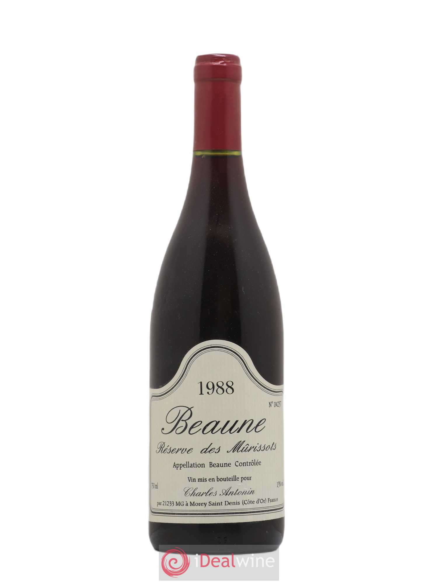 Beaune Reserve des Murissots Charles Antonin 1988 - Posten von 1 Flasche - 0