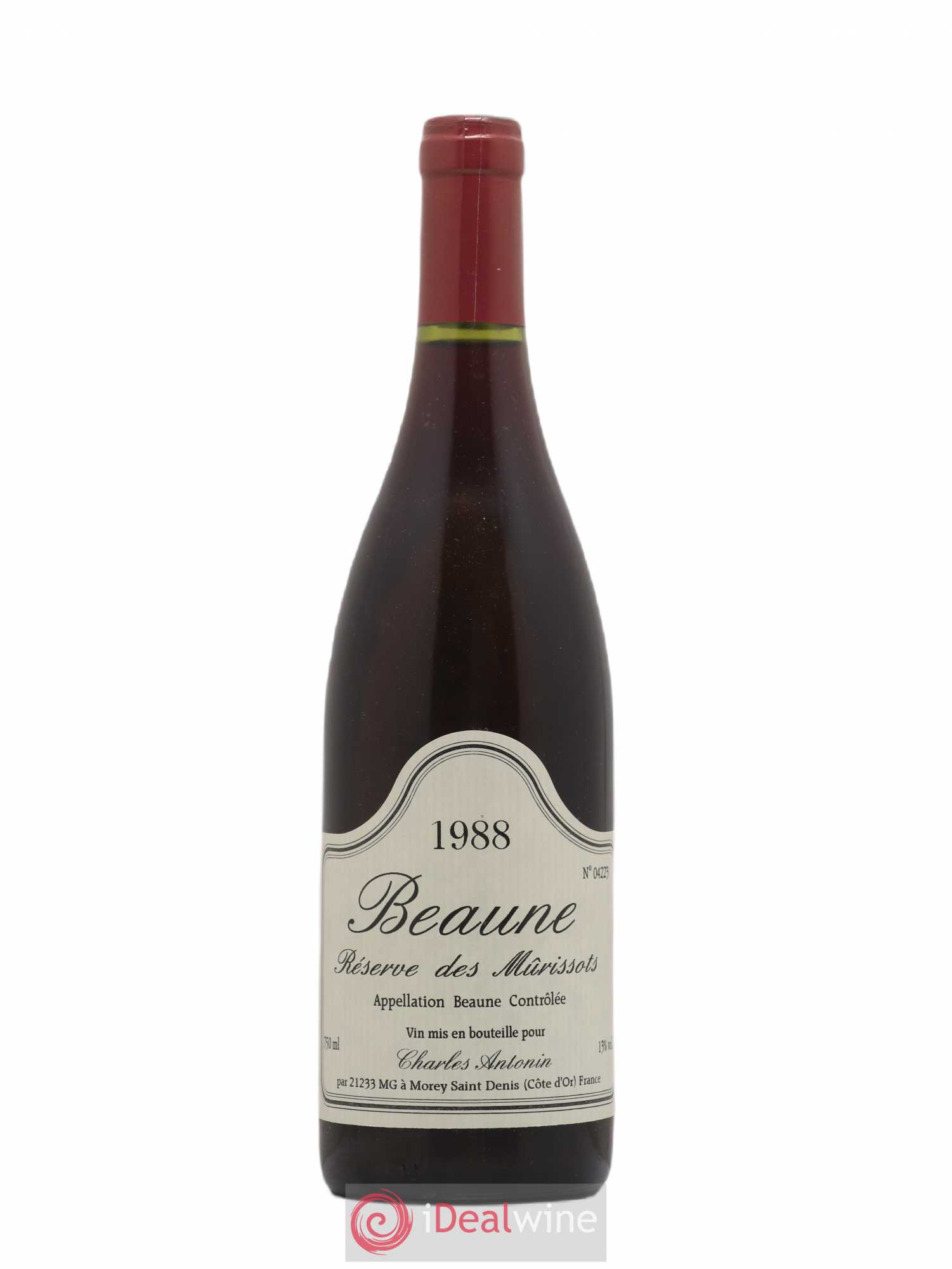 Beaune Reserve des Murissots Charles Antonin 1988 - Posten von 1 Flasche - 0