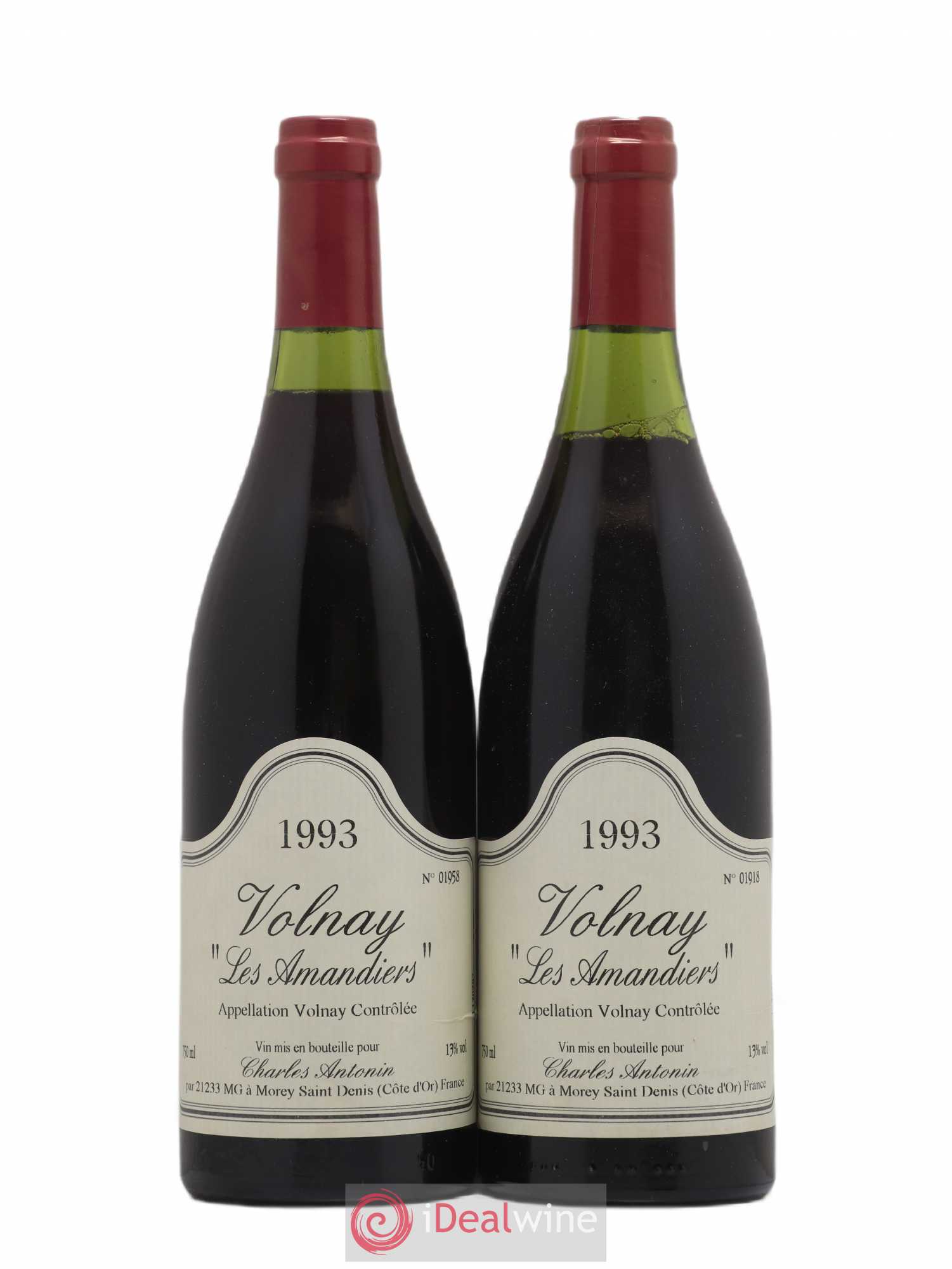 Volnay Les Amandiers Charles Antonin 1993 - Posten von 2 Flaschen - 0