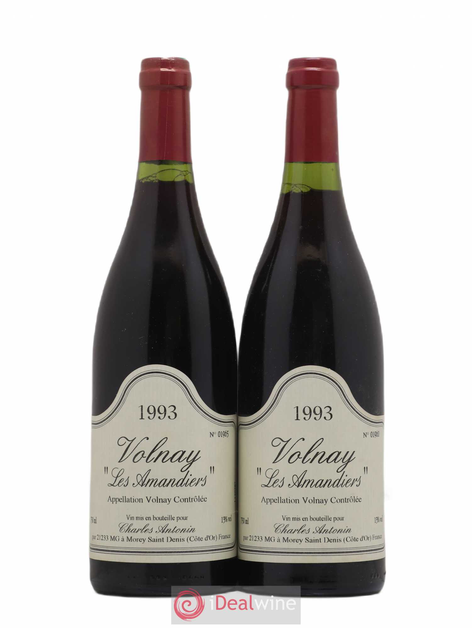 Volnay Les Amandiers Charles Antonin 1993 - Posten von 2 Flaschen - 0