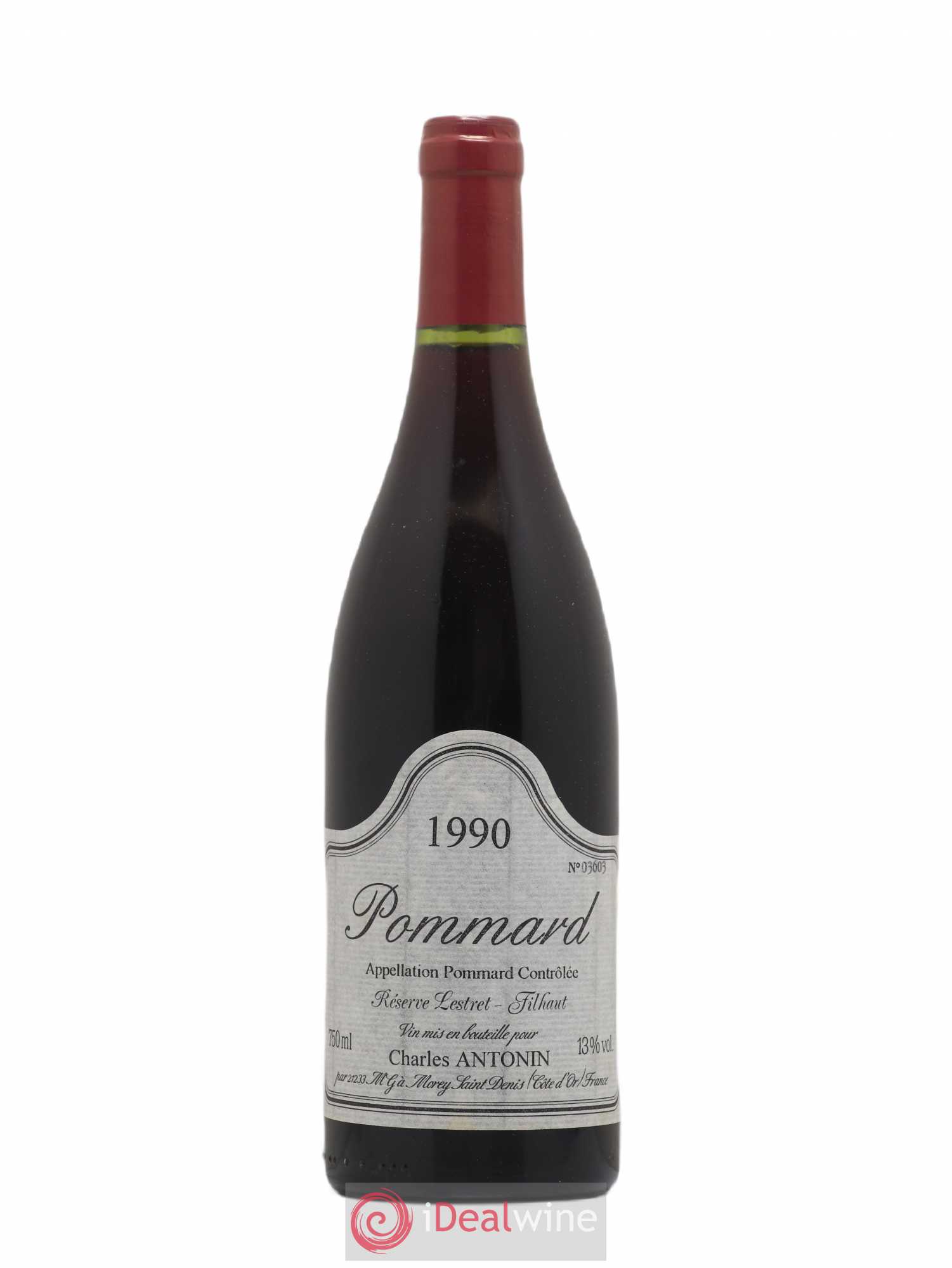 Pommard Reserve Lestret Filthaut Charles Antonin 1990 - Posten von 1 Flasche - 0