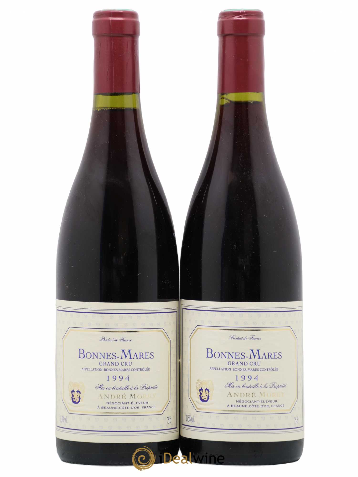 Bonnes-Mares Grand Cru Andre Morey 1994 - Lot de 2 bouteilles - 0
