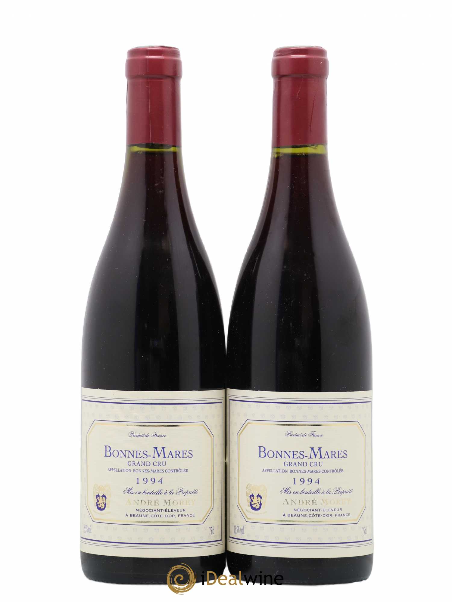 Bonnes-Mares Grand Cru Andre Morey 1994 - Lot de 2 bouteilles - 0