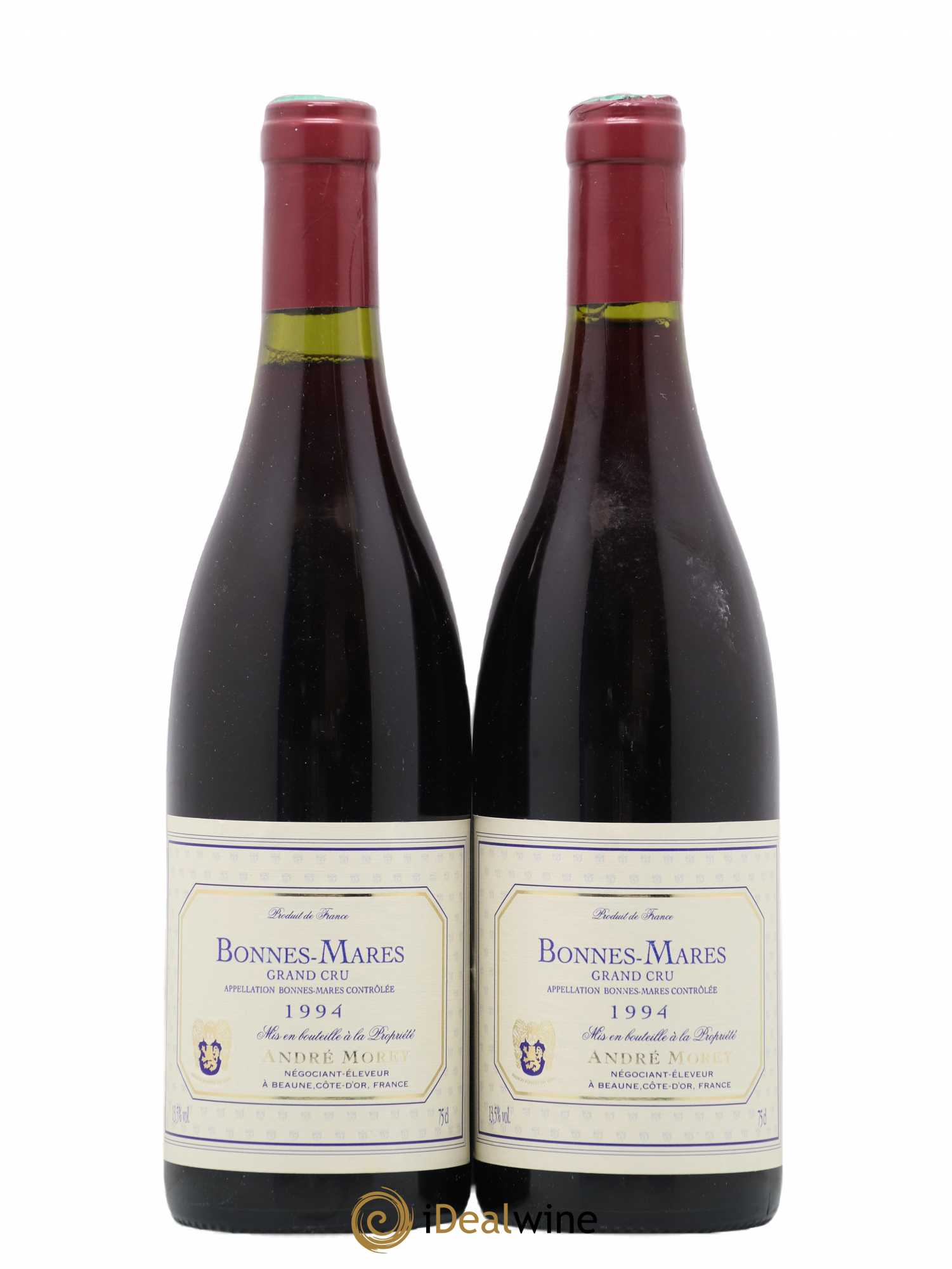 Bonnes-Mares Grand Cru Andre Morey 1994 - Lot de 2 bouteilles - 0