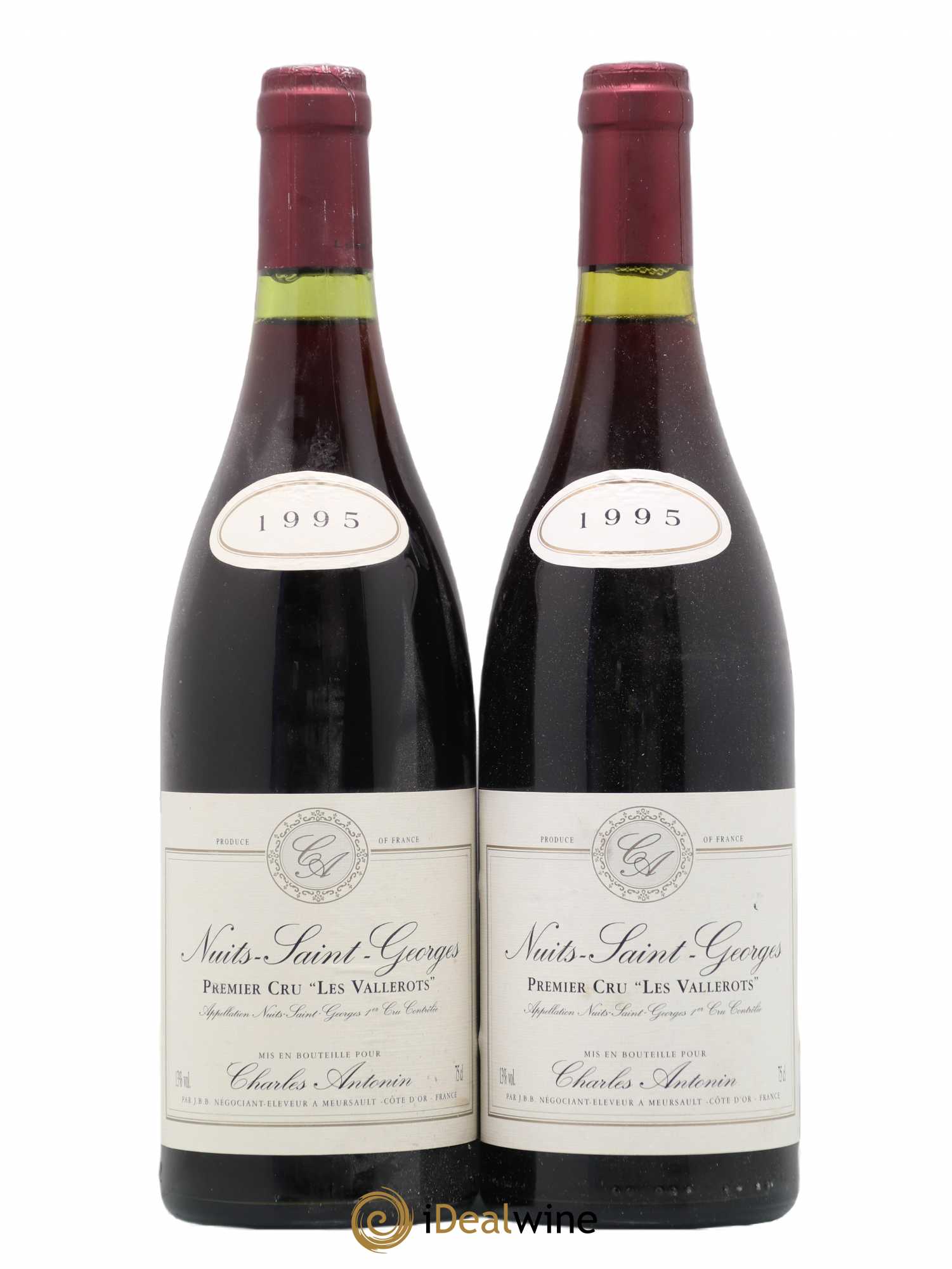 Nuits-Saint-Georges 1er Cru Les Vallerots Charles Antonin 1995 - Lot de 2 bouteilles - 0