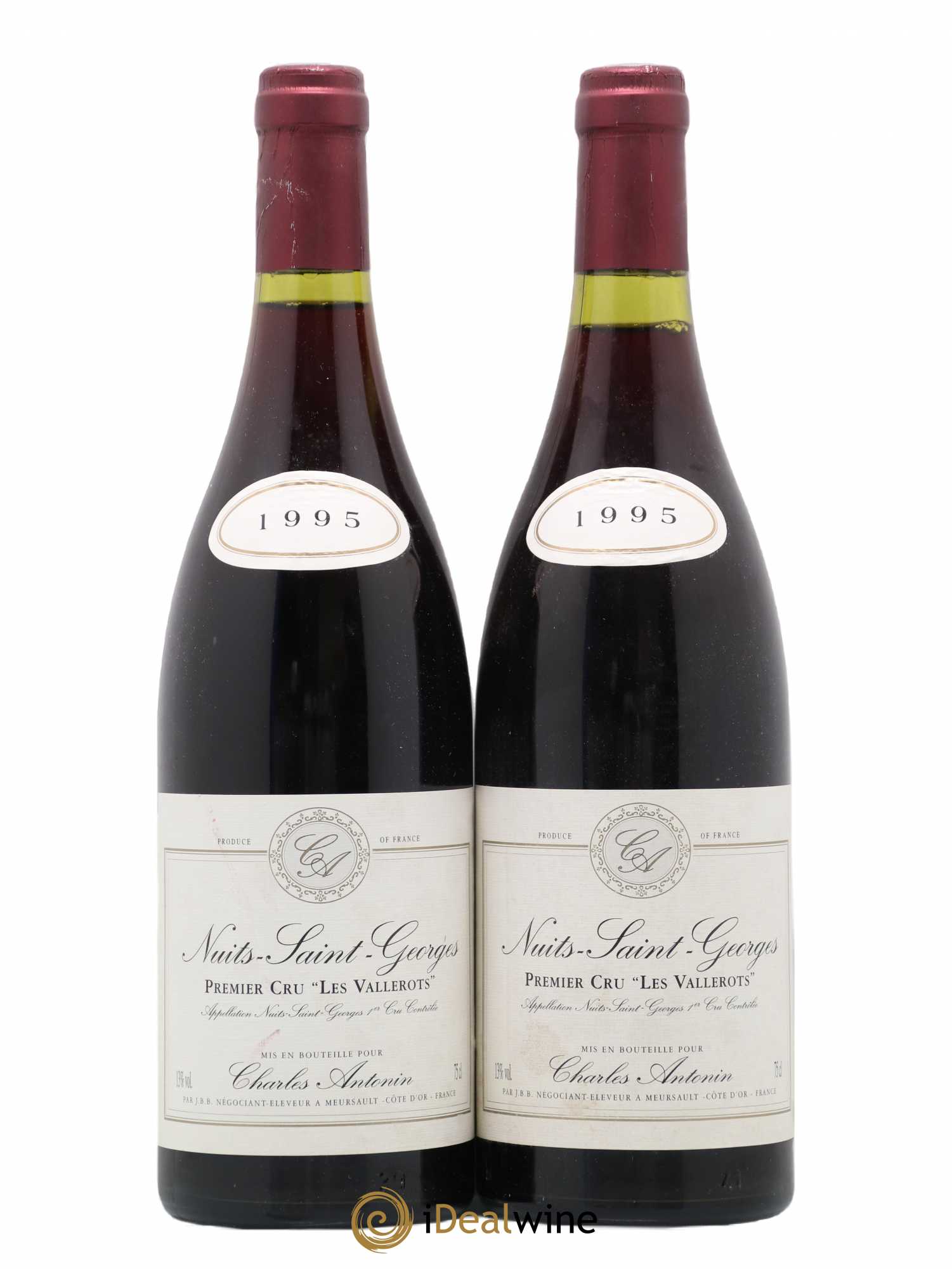 Nuits-Saint-Georges 1er Cru Les Vallerots Charles Antonin 1995 - Lot de 2 bouteilles - 0