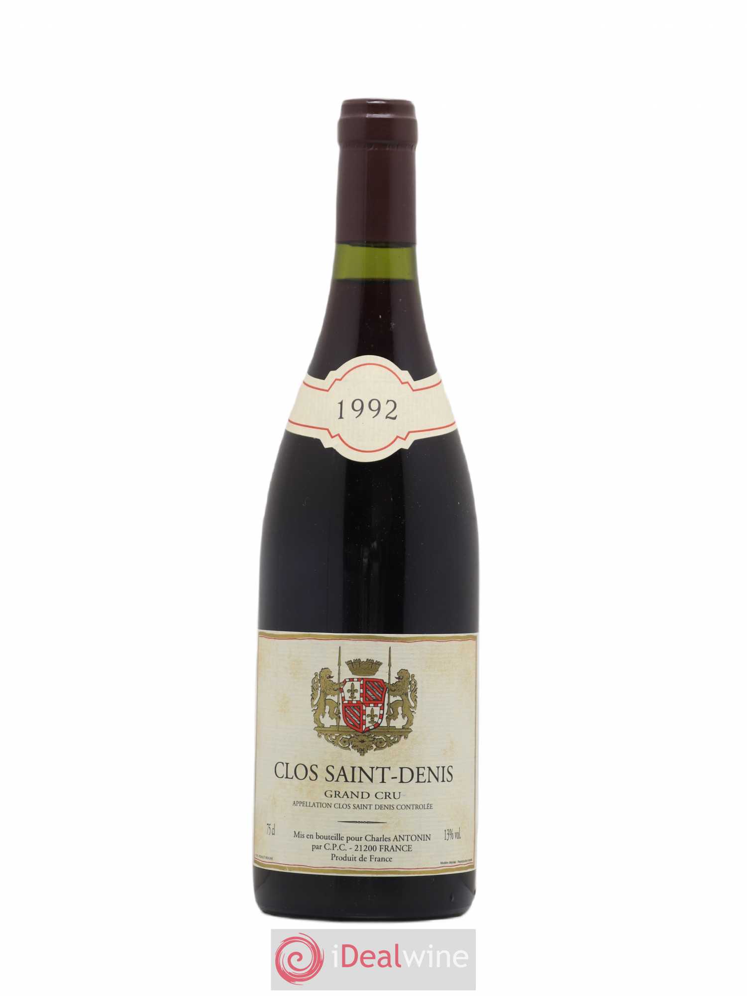 Clos Saint-Denis Grand Cru Charles Antonin 1992 - Lot de 1 bouteille - 0