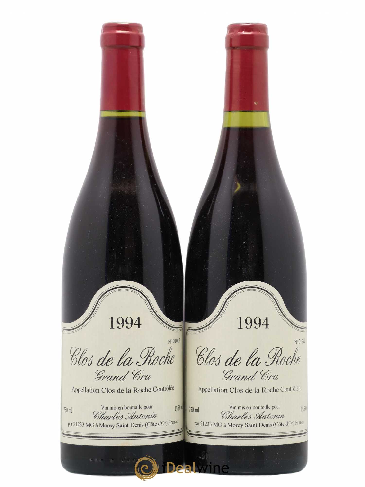 Clos de la Roche Grand Cru Charles Antonin 1994 - Lot de 2 bouteilles - 0