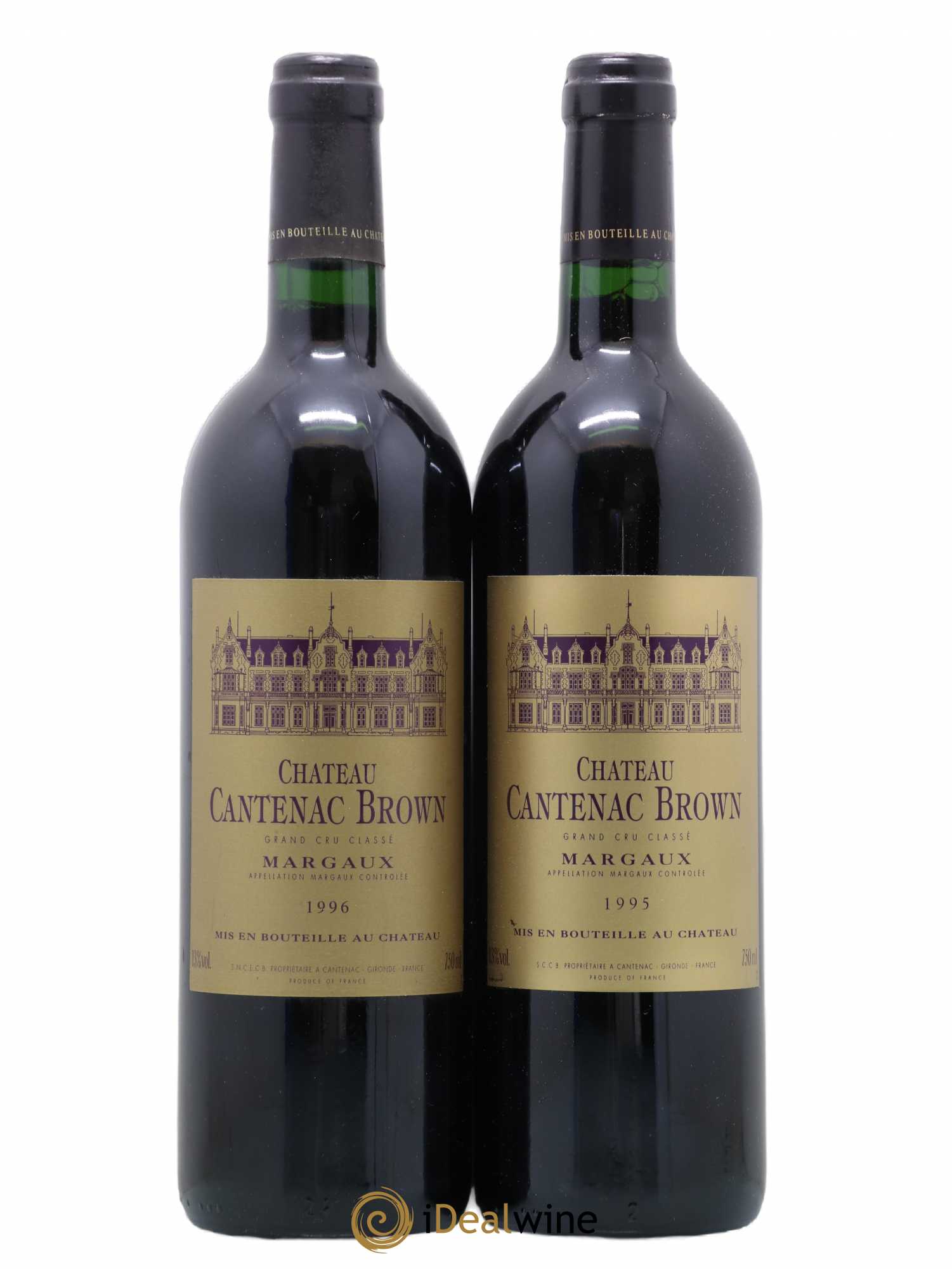 Château Cantenac Brown 3ème Grand Cru Classé 1995 - Lot de 2 bouteilles - 0