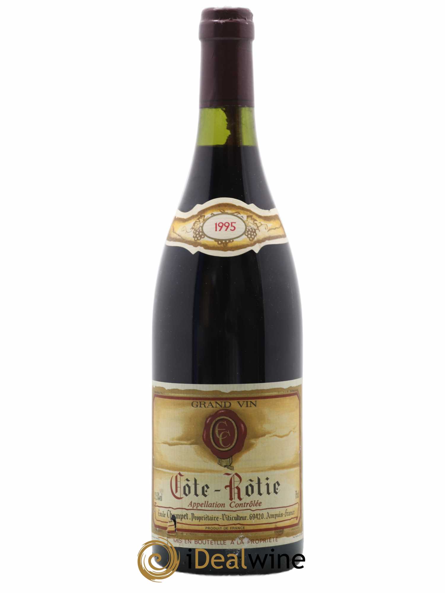 Côte-Rôtie Emile Champet 1995 - Posten von 1 Flasche - 0