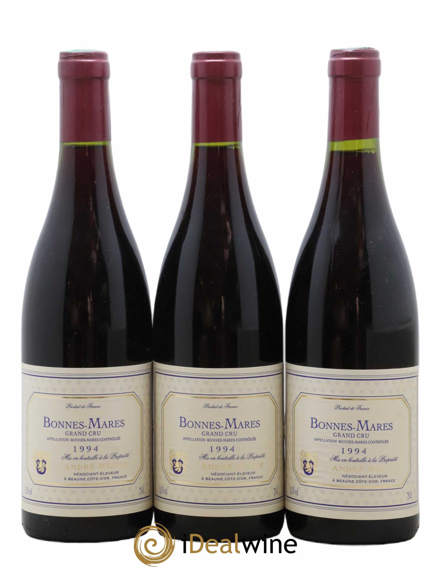 Bonnes-Mares Grand Cru Andre Morey 1994 - Lot de 3 bouteilles - 0
