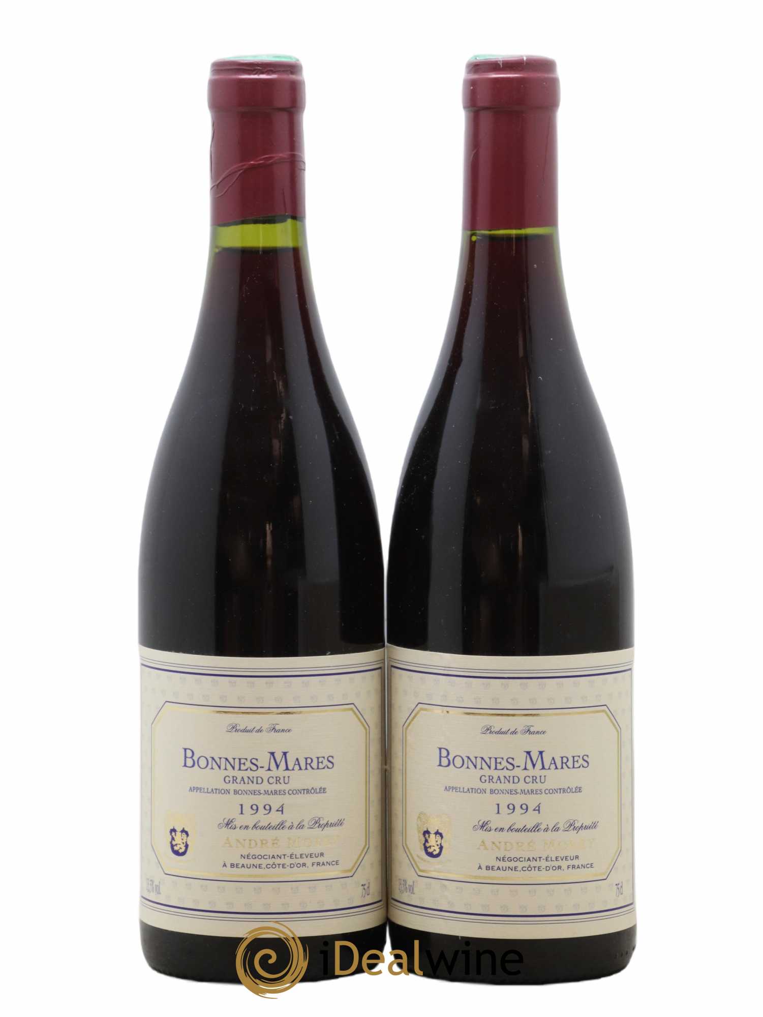Bonnes-Mares Grand Cru Andre Morey 1994 - Lot de 2 bouteilles - 0
