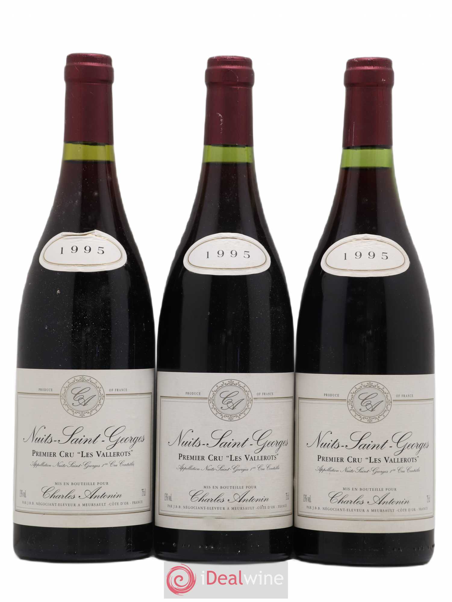 Nuits-Saint-Georges 1er Cru Les Vallerots Charles Antonin 1995 - Lot de 6 bouteilles - 2