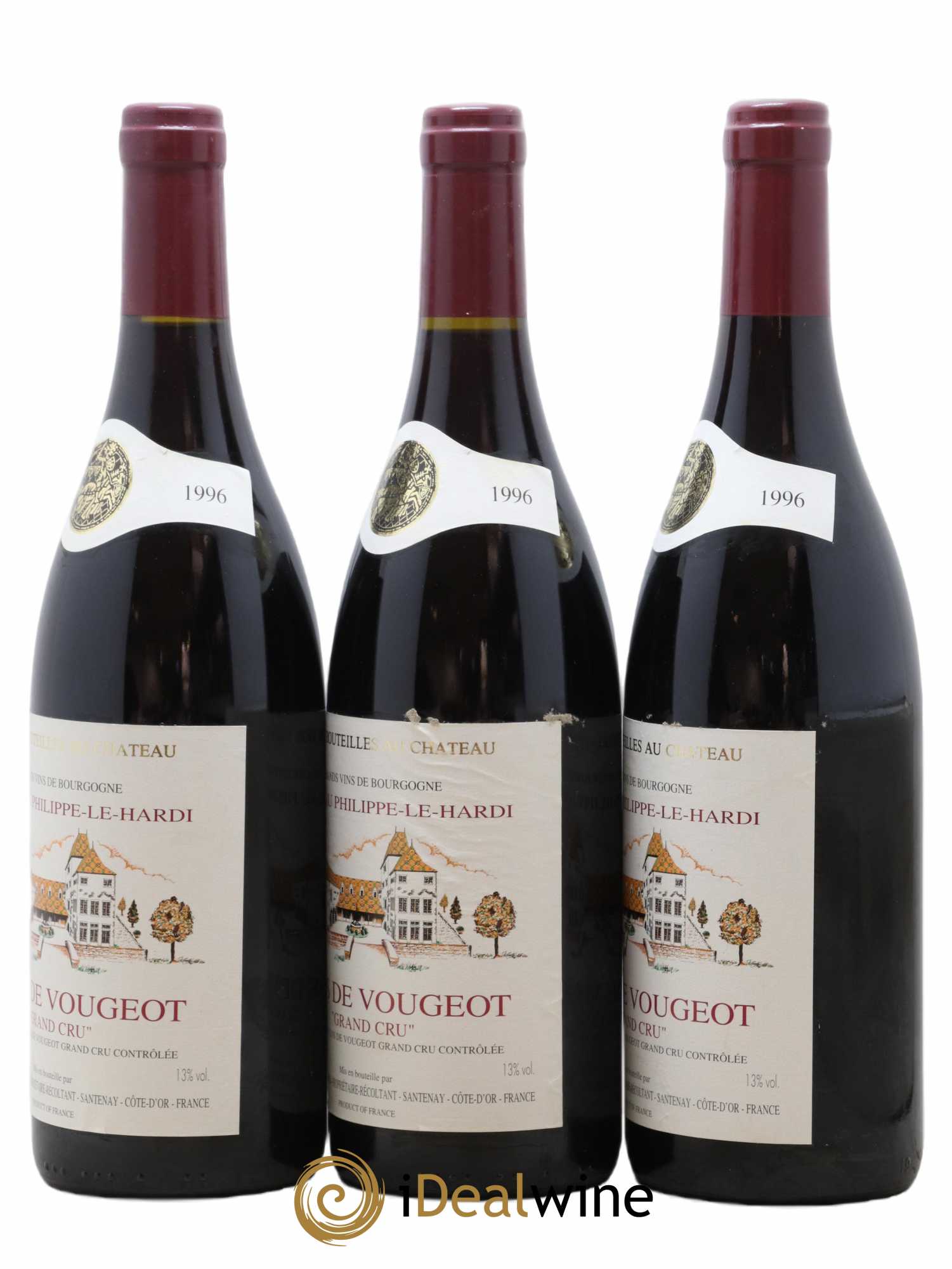 Clos de Vougeot Grand Cru  1996 - Posten von 3 Flaschen - 1