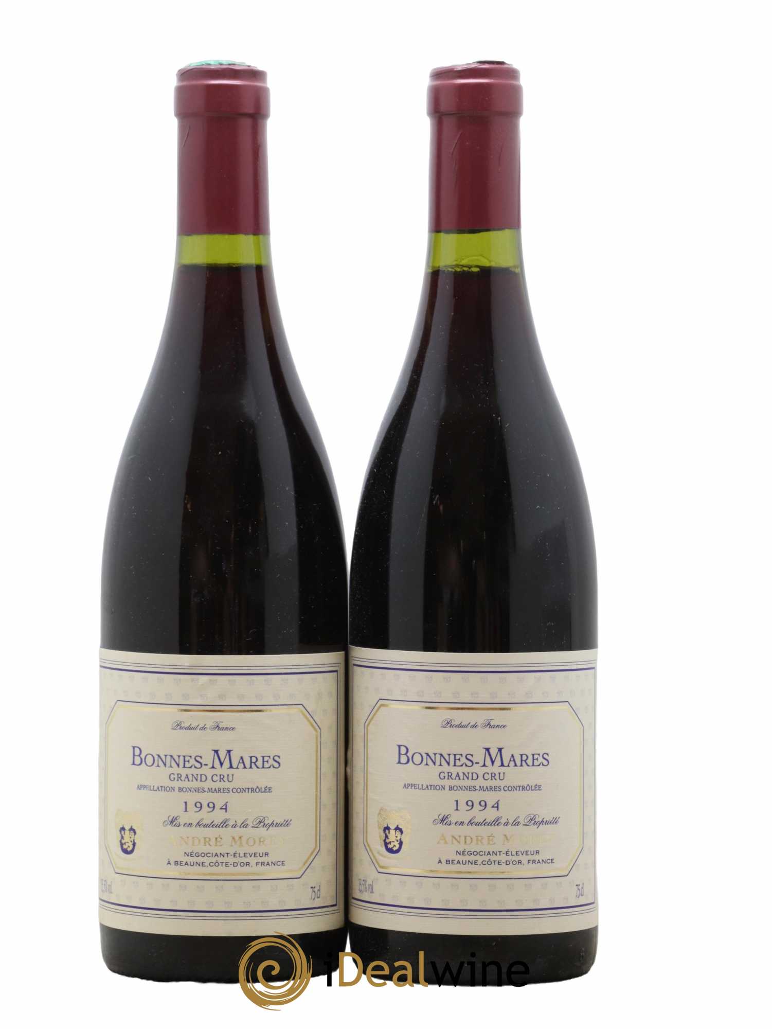 Bonnes-Mares Grand Cru Andre Morey 1994 - Lot de 2 bouteilles - 0