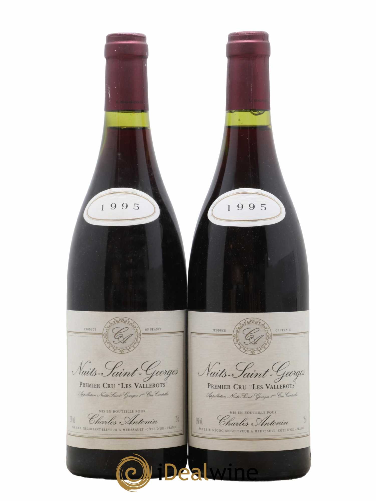 Nuits-Saint-Georges 1er Cru Les Vallerots Charles Antonin 1995 - Lot de 2 bouteilles - 0