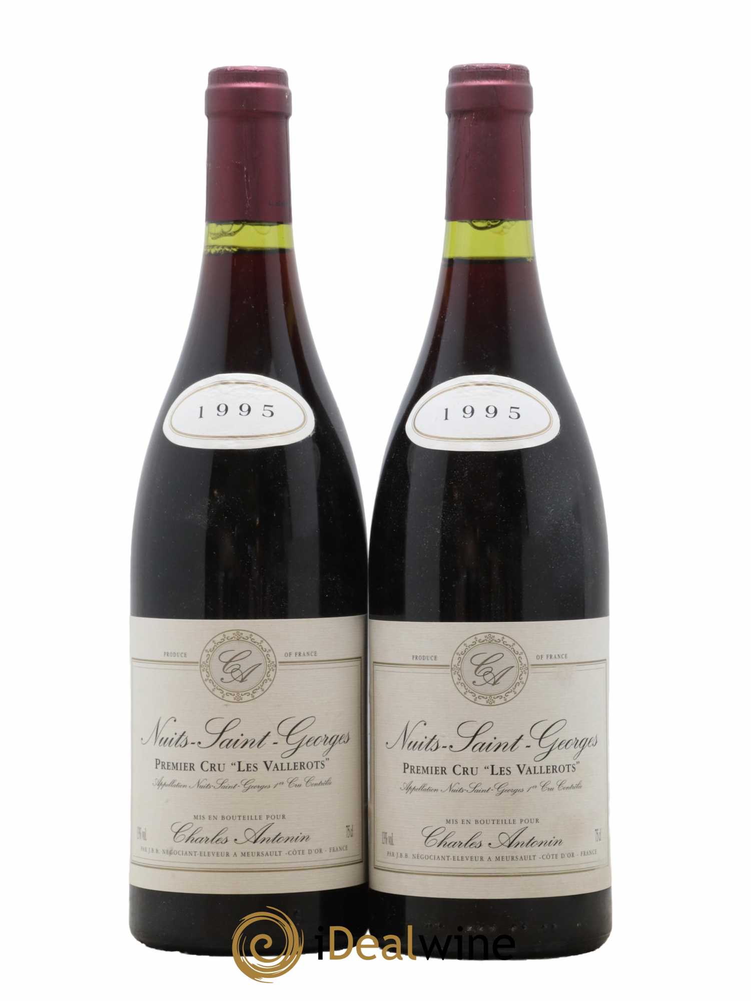 Nuits-Saint-Georges 1er Cru Les Vallerots Charles Antonin 1995 - Lot de 2 bouteilles - 0