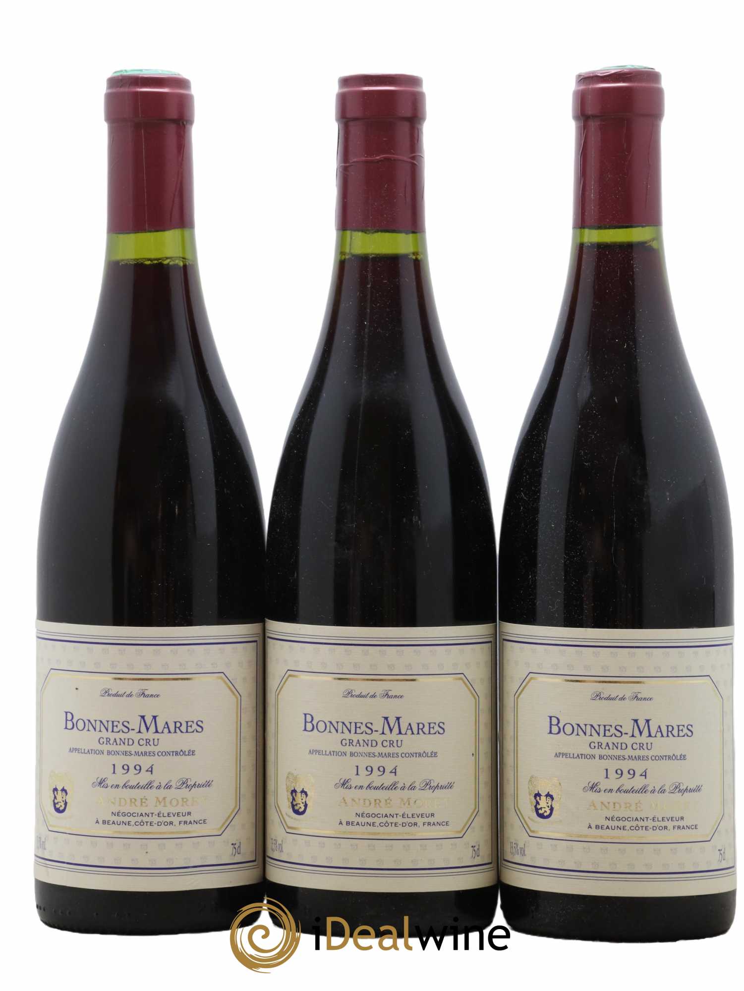 Bonnes-Mares Grand Cru Andre Morey 1994 - Lot de 3 bouteilles - 0