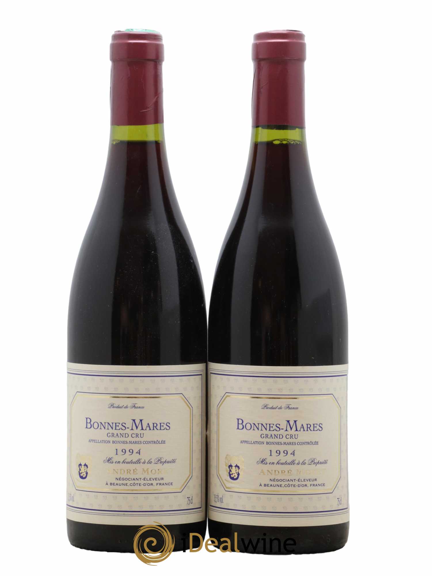 Bonnes-Mares Grand Cru Andre Morey 1994 - Lot de 2 bouteilles - 0