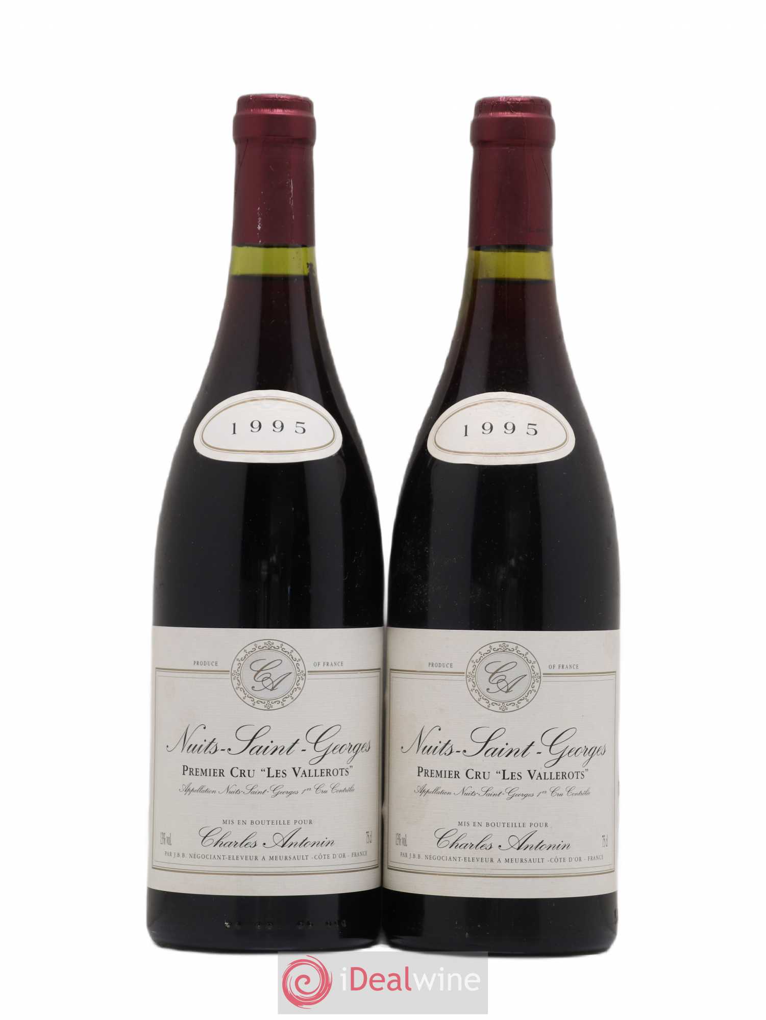 Nuits-Saint-Georges 1er Cru Les Vallerots Charles Antonin 1995 - Lot de 2 bouteilles - 0
