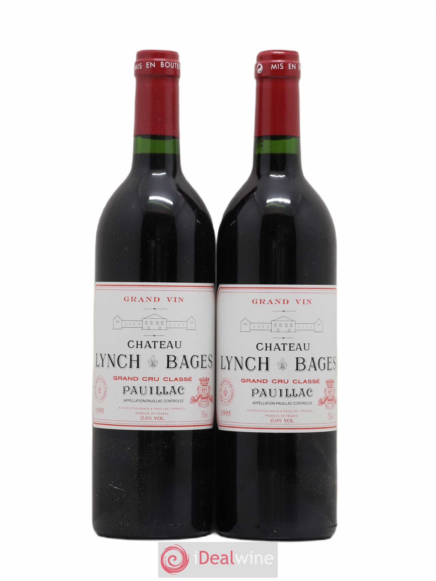 Château Lynch Bages 5ème Grand Cru Classé 1995 - Lot de 2 bouteilles - 0