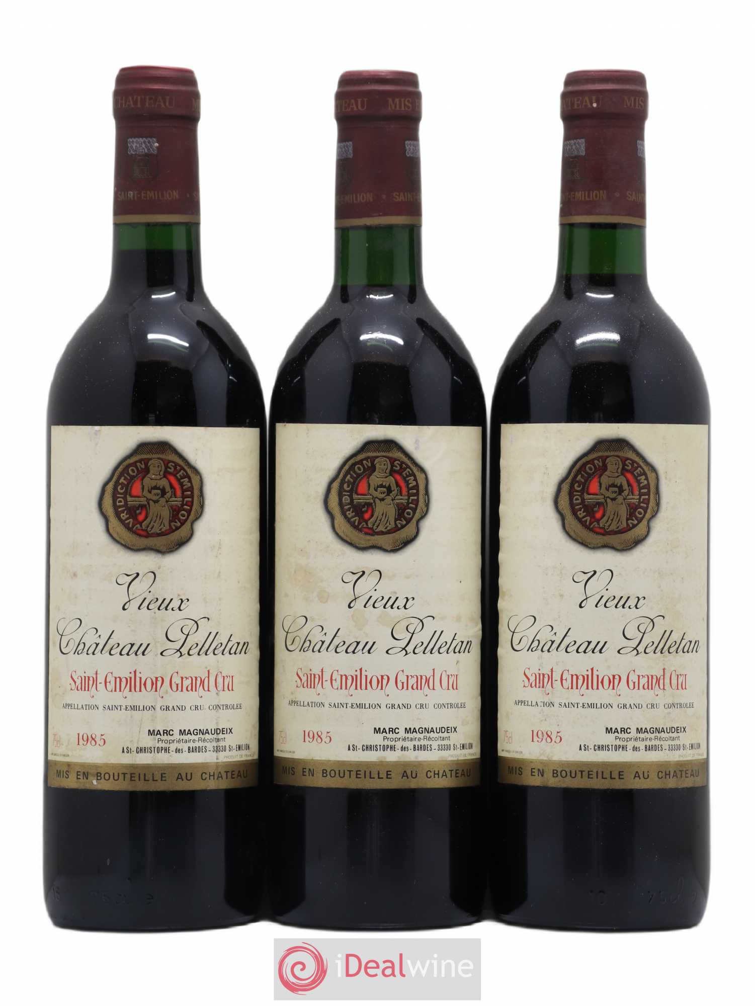 Saint-Émilion Grand Cru Vieux Château Pelletan 1985 - Posten von 6 Flaschen - 2
