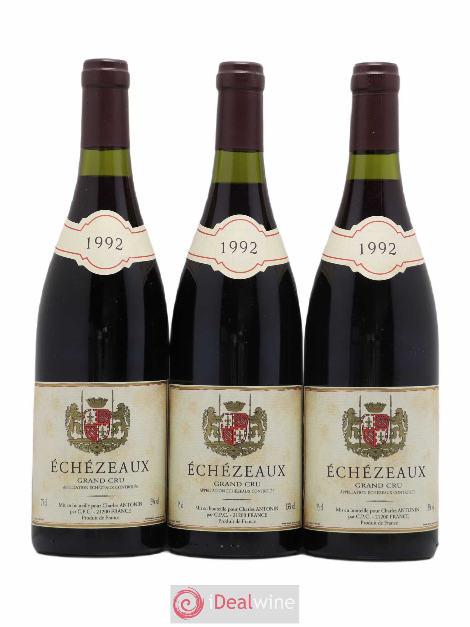 Echezeaux Grand Cru Charles Antonin 1992 - Lot de 3 bouteilles - 0